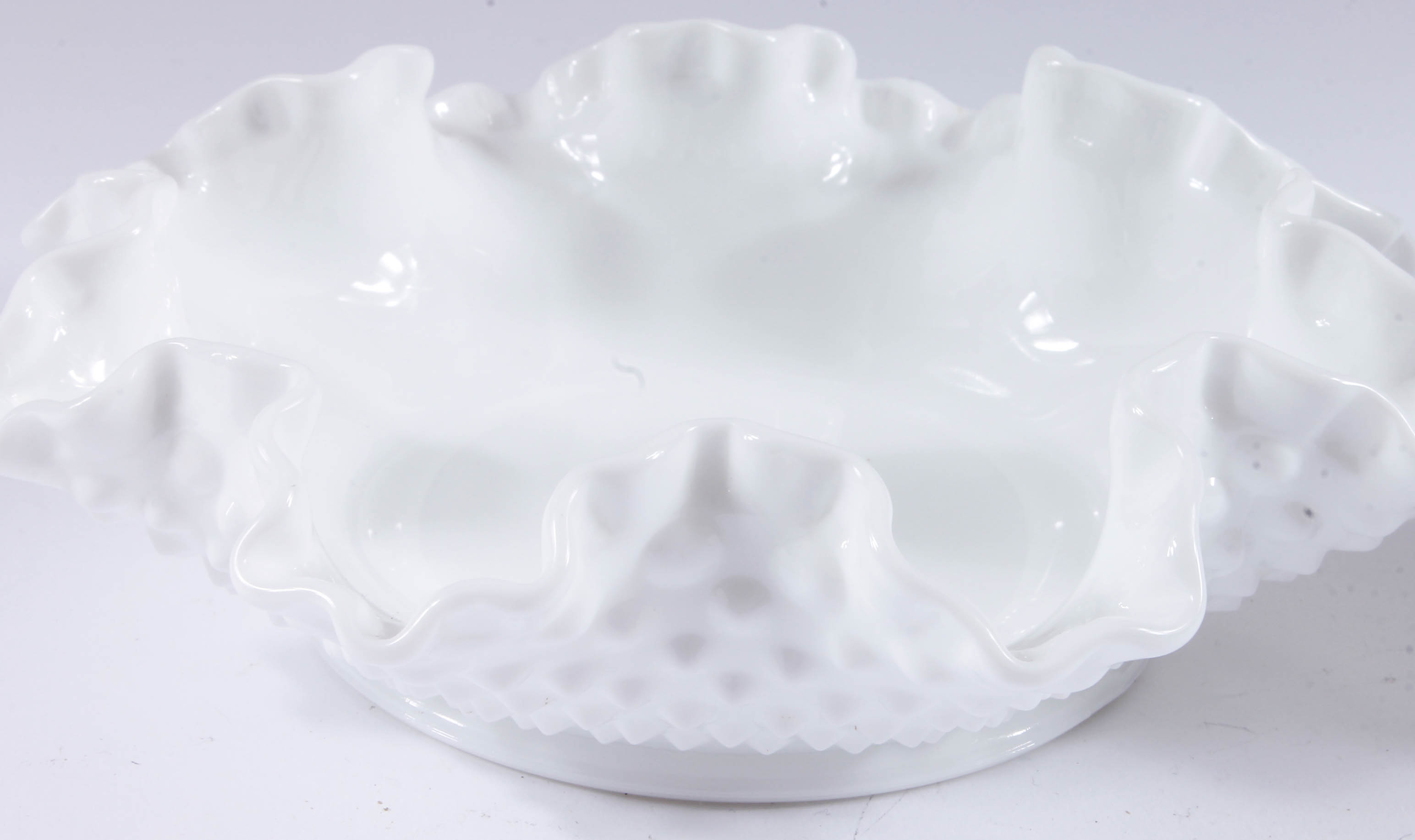 Hobnail Milk Glass Tableware