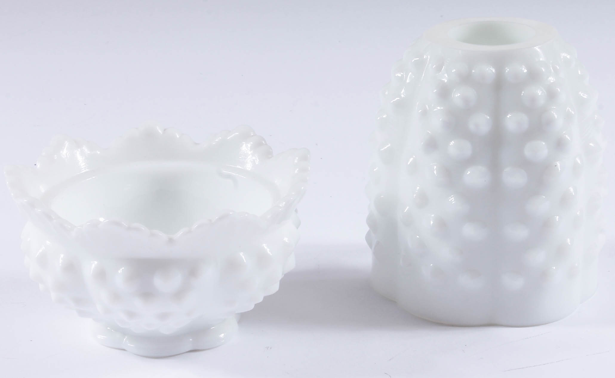 Hobnail Milk Glass Tableware