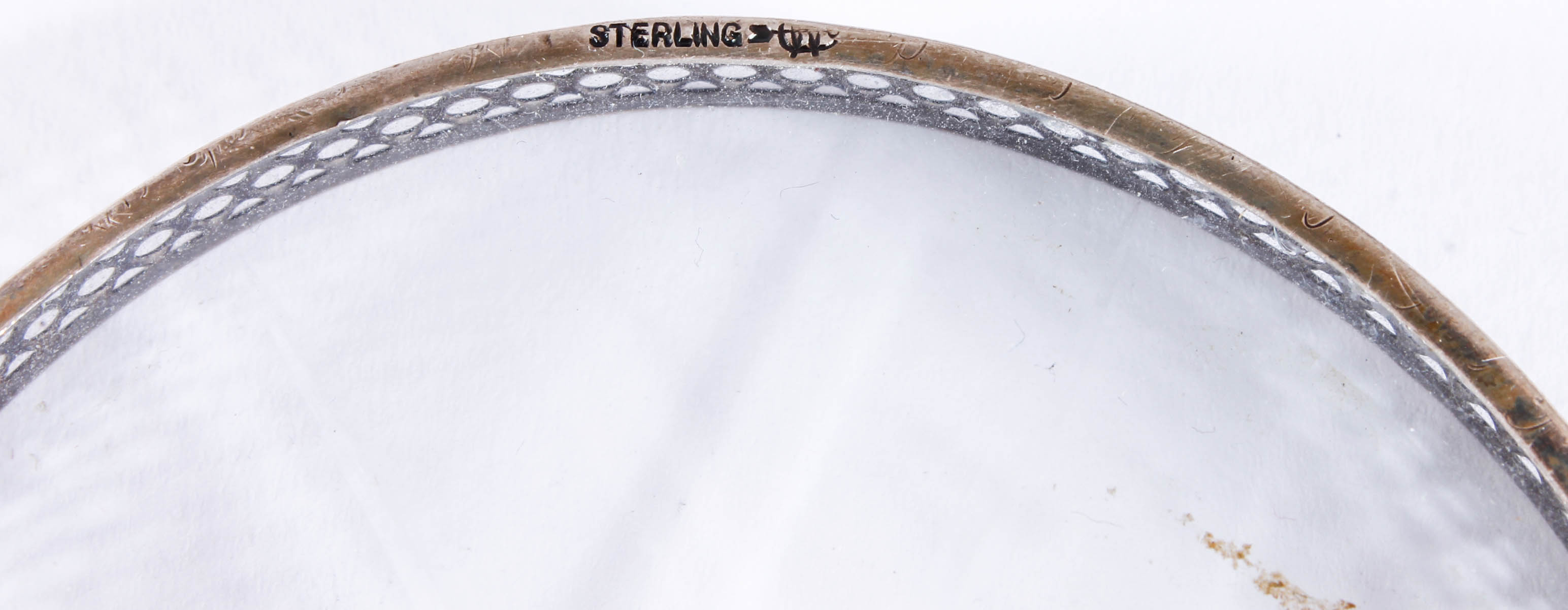 Sterling and Glass Coasters by Webster