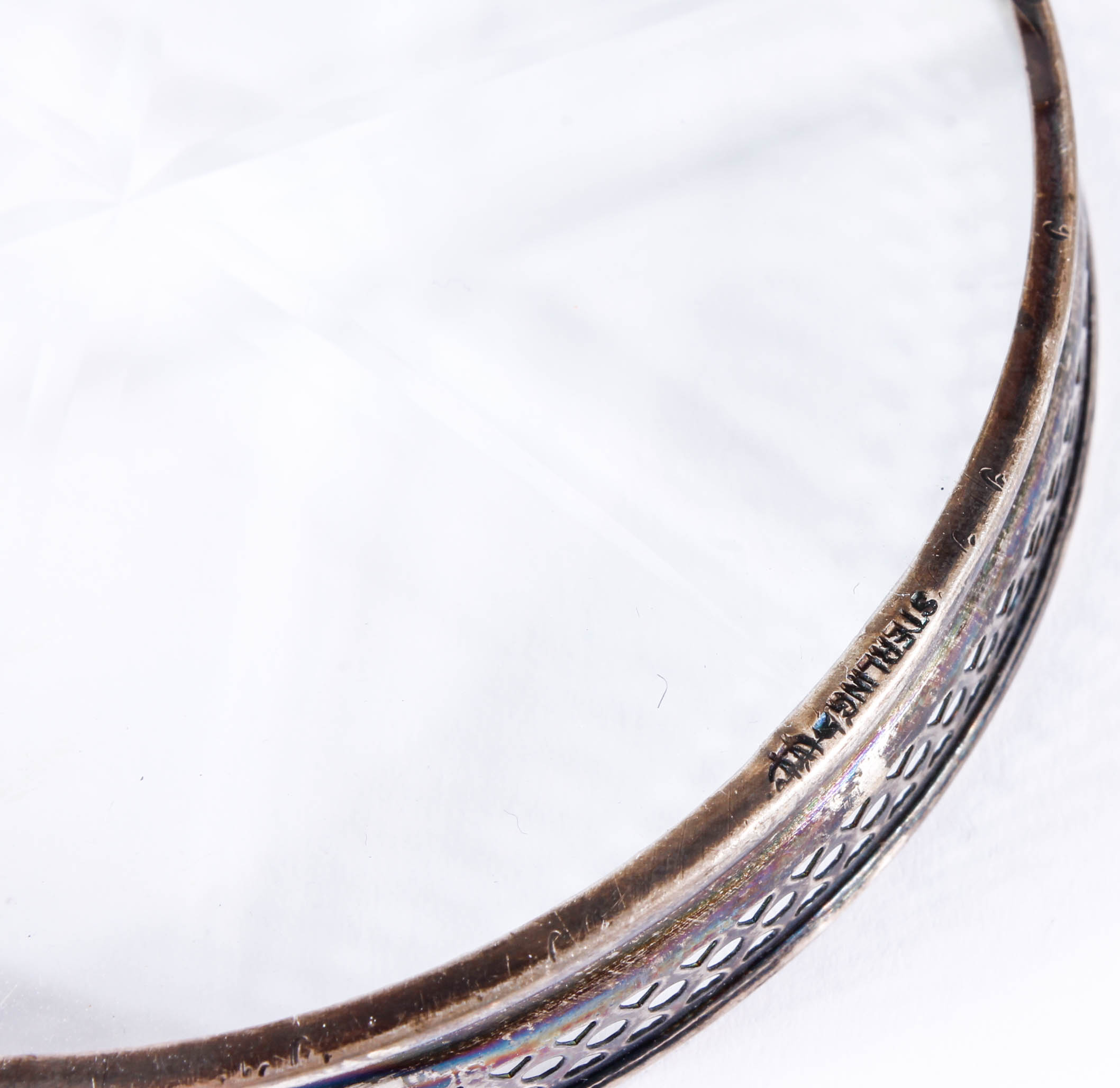 Sterling and Glass Coasters by Webster