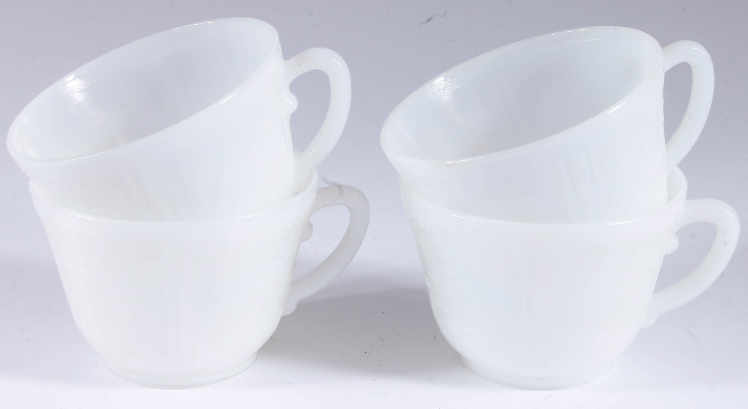 White Glass Tea Set