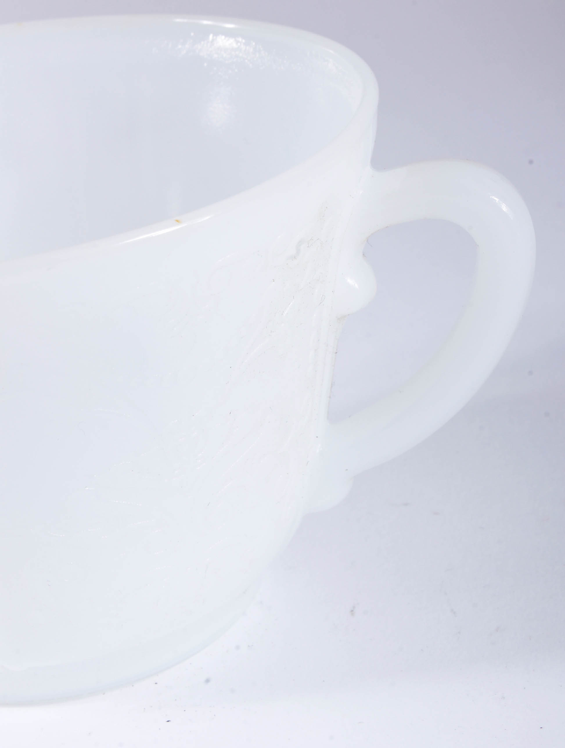 White Glass Tea Set