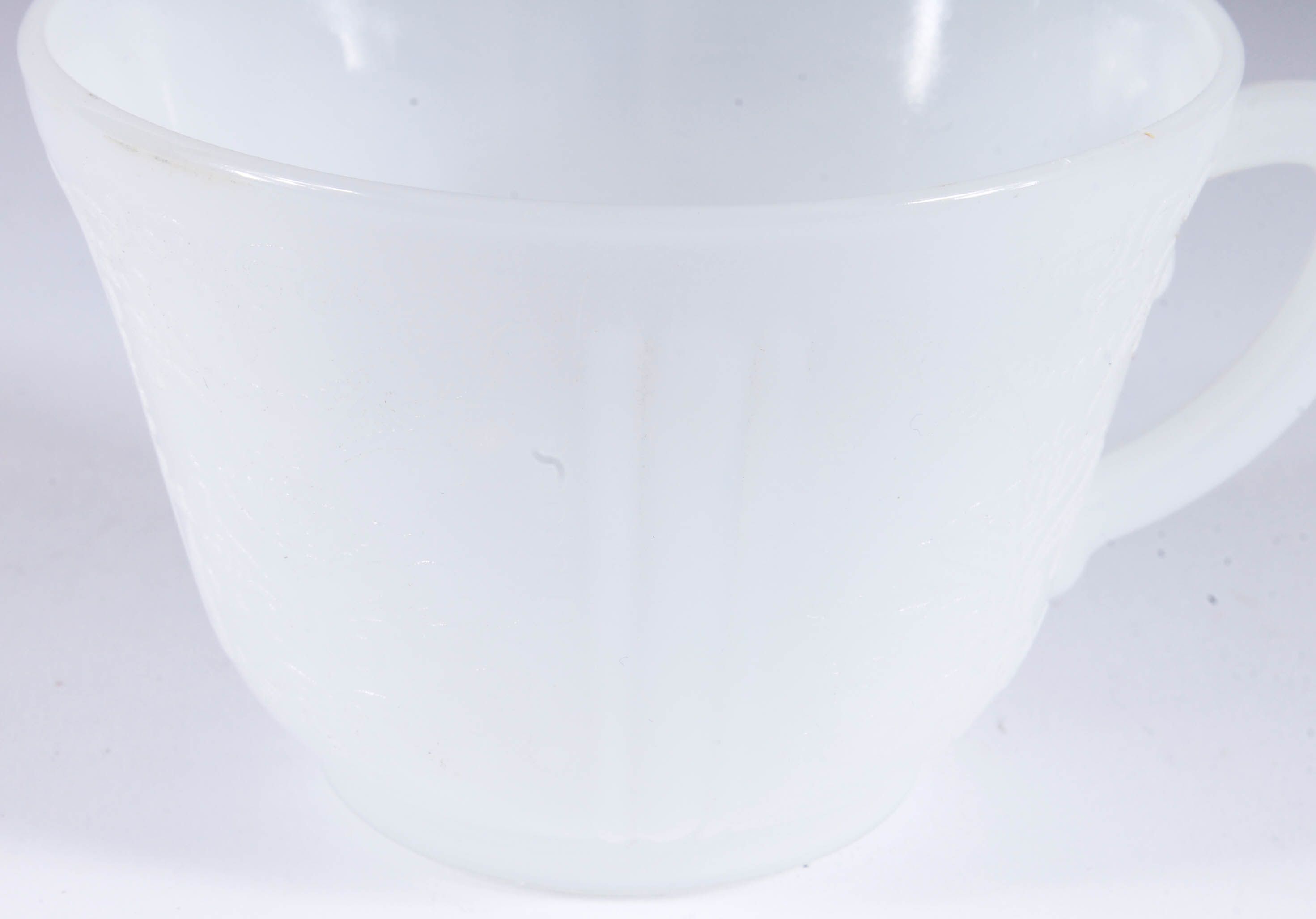 White Glass Tea Set