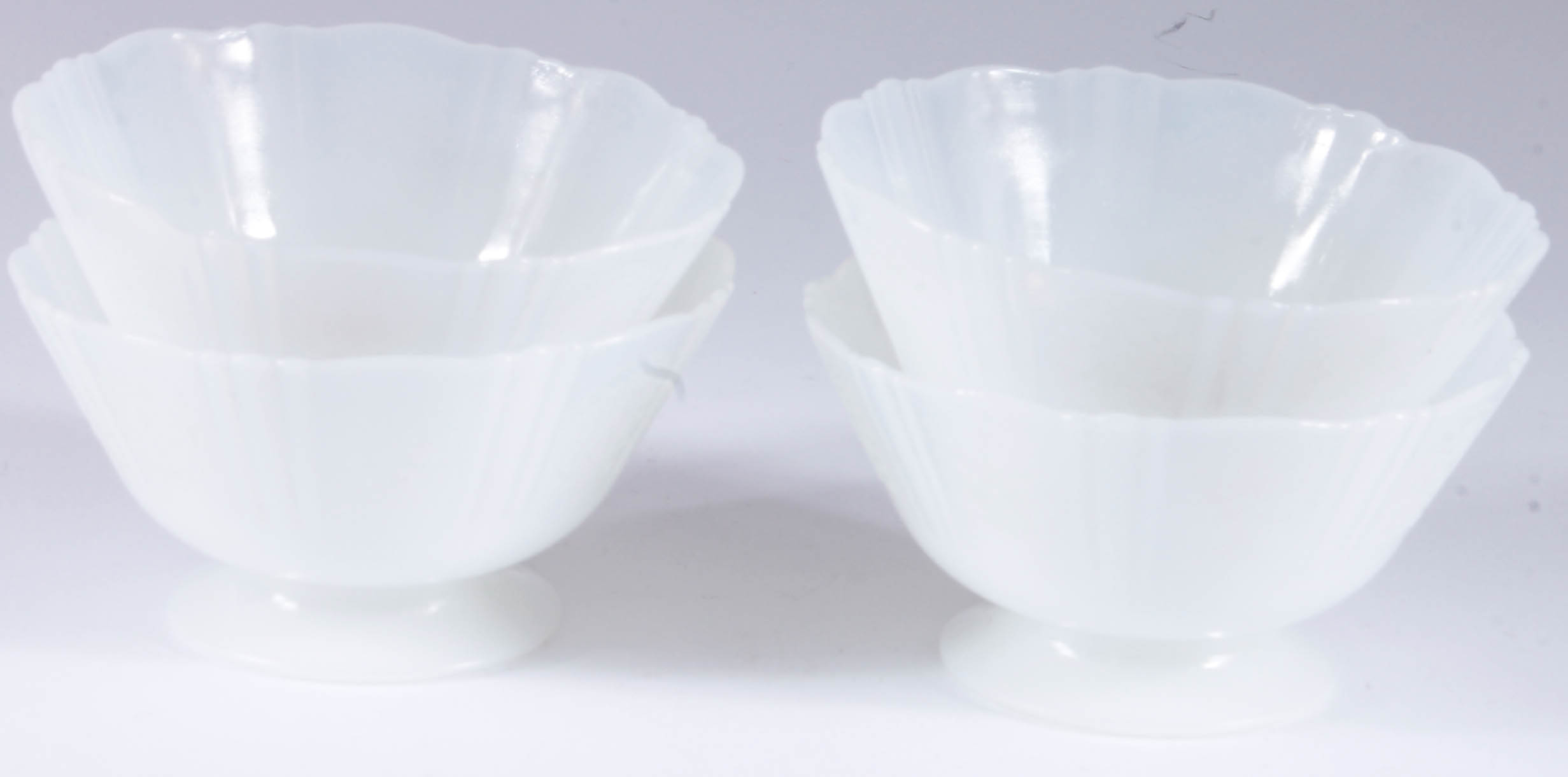 White Glass Tea Set