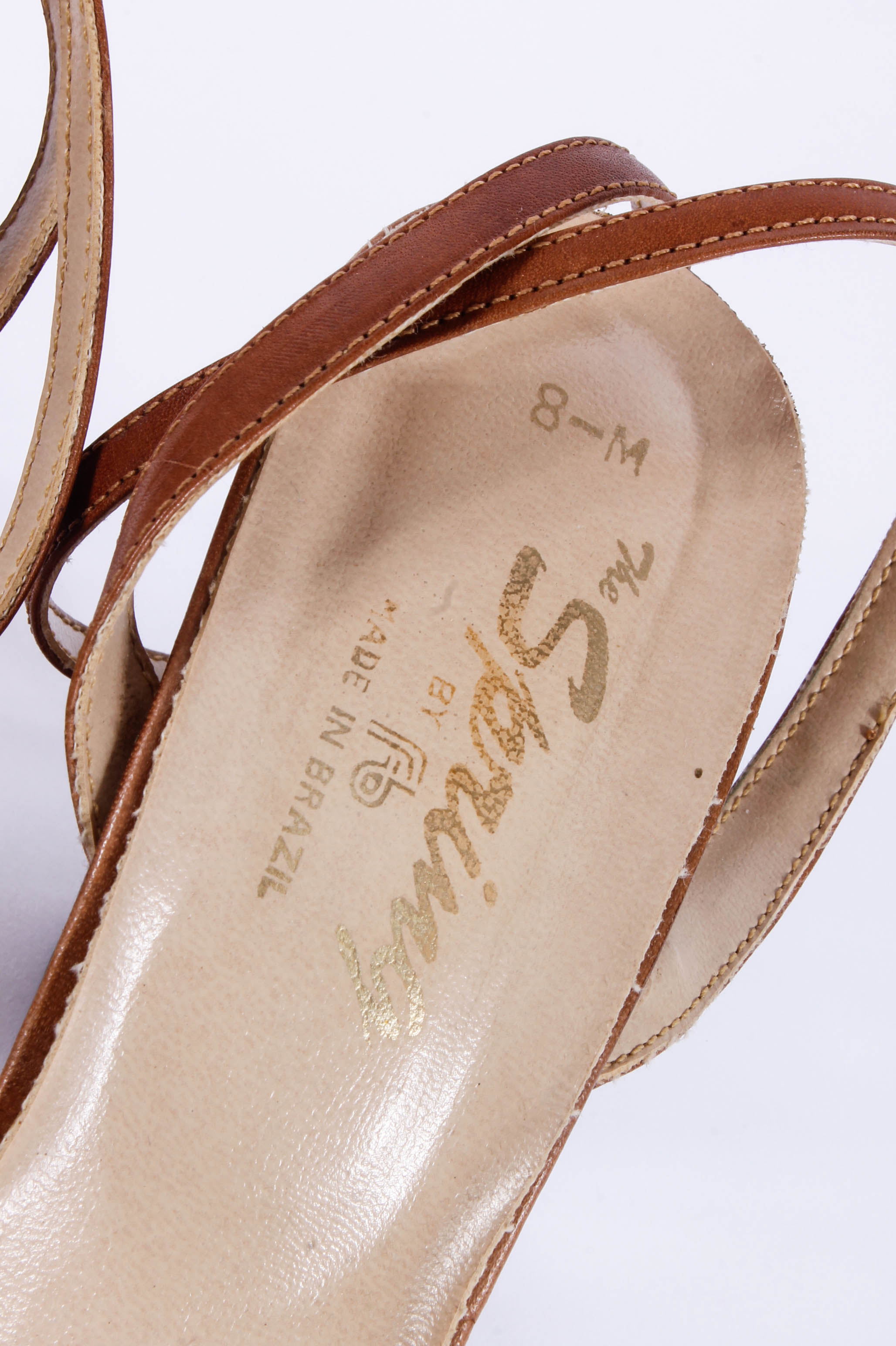 Women's Dress Sandals including a Pair of Brazilian Heels with Coiled Metal Heel