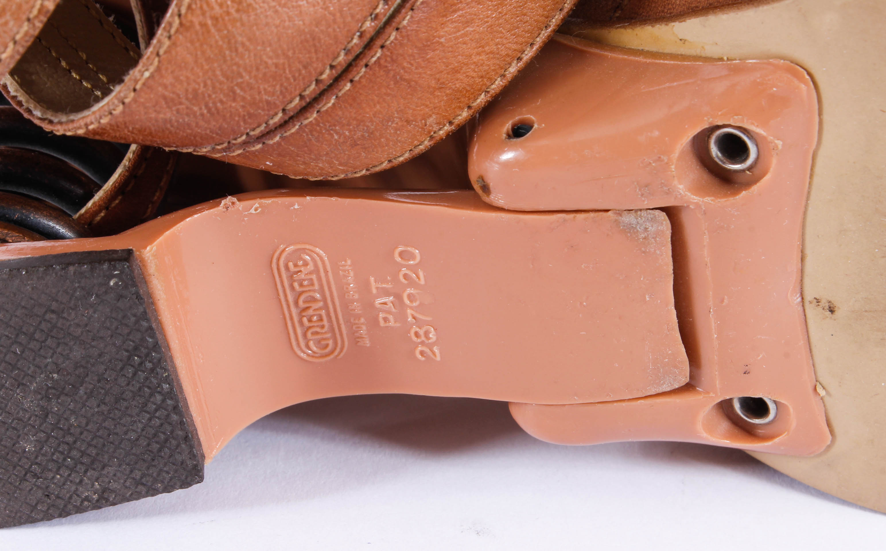 Women's Dress Sandals including a Pair of Brazilian Heels with Coiled Metal Heel