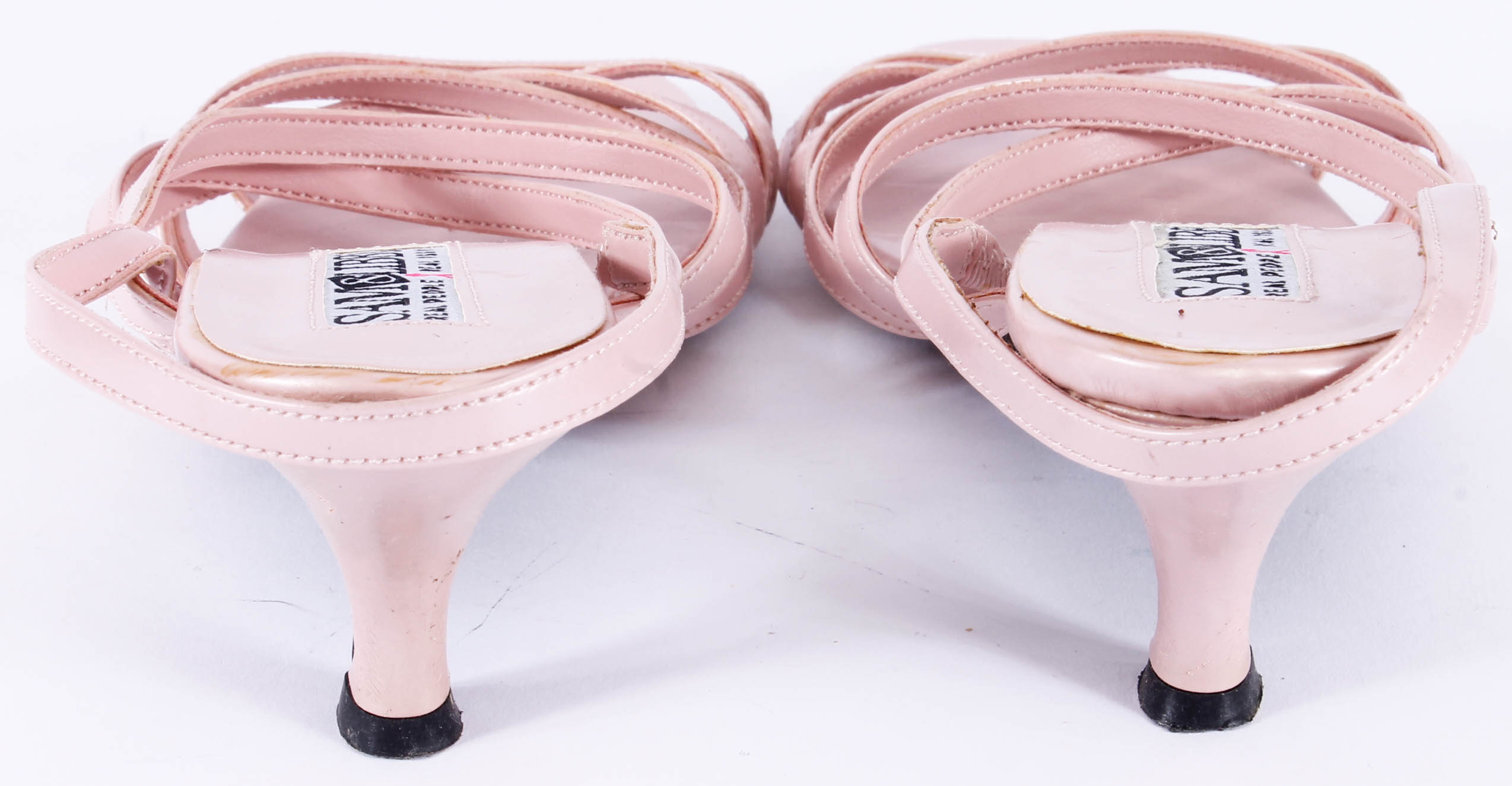 Women's Dress Sandals including a Pair of Brazilian Heels with Coiled Metal Heel