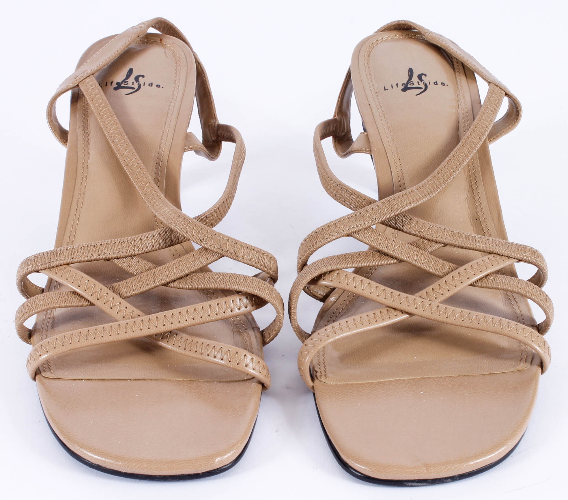 Women's Dress Sandals including a Pair of Brazilian Heels with Coiled Metal Heel