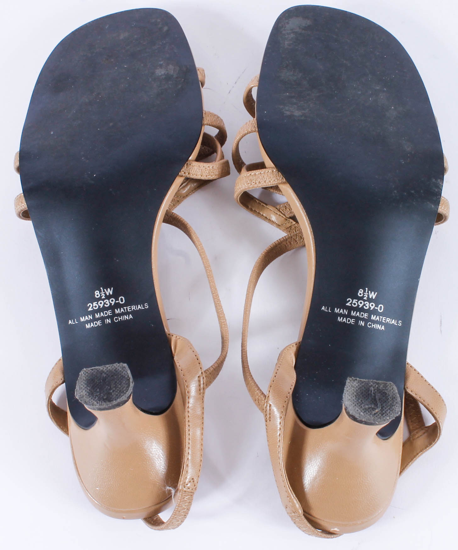 Women's Dress Sandals including a Pair of Brazilian Heels with Coiled Metal Heel