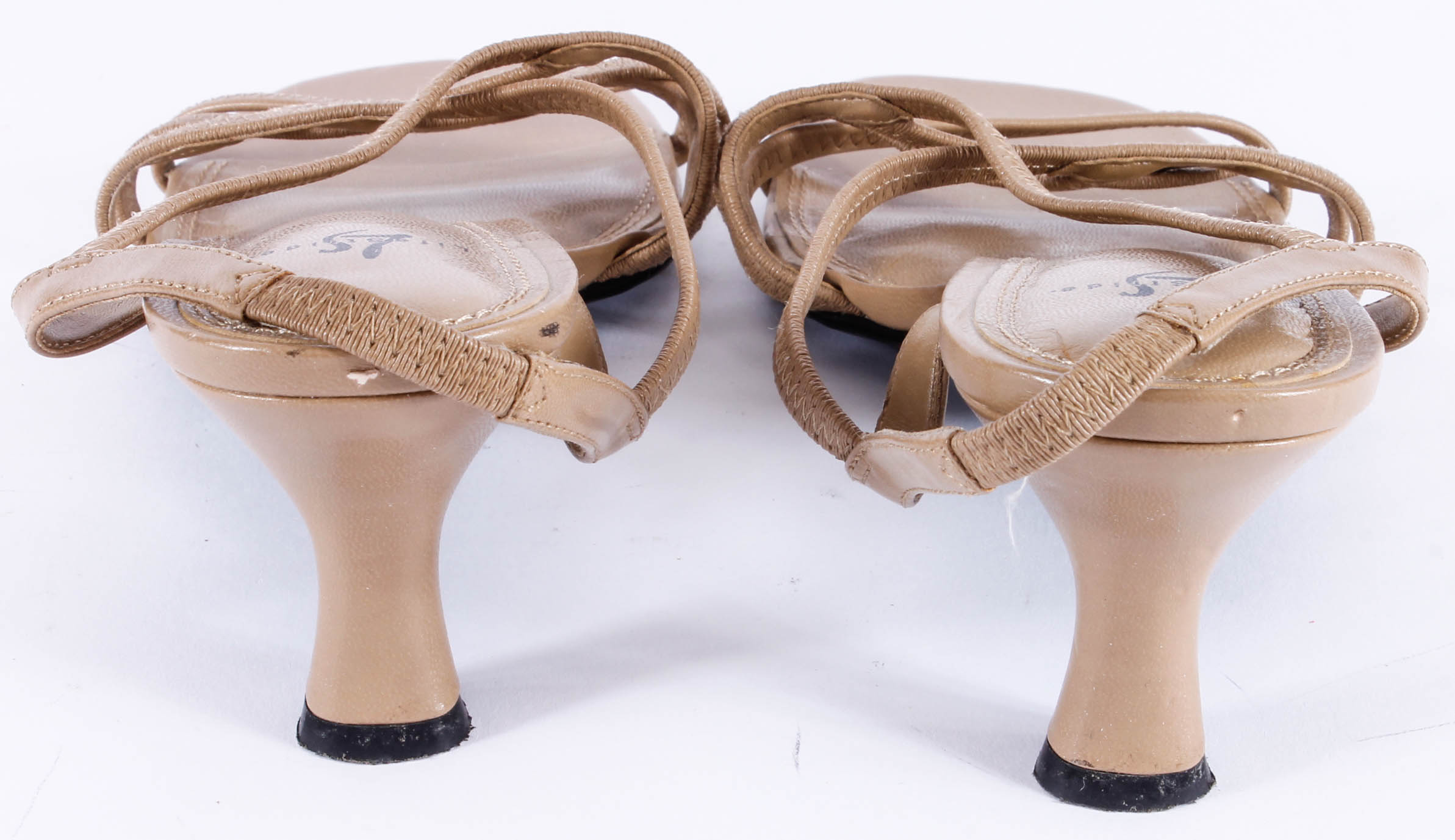 Women's Dress Sandals including a Pair of Brazilian Heels with Coiled Metal Heel