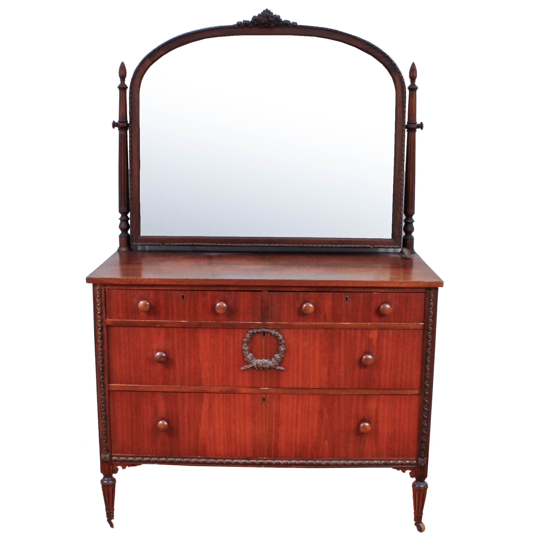 Vintage Mahogany Dresser with Mirror