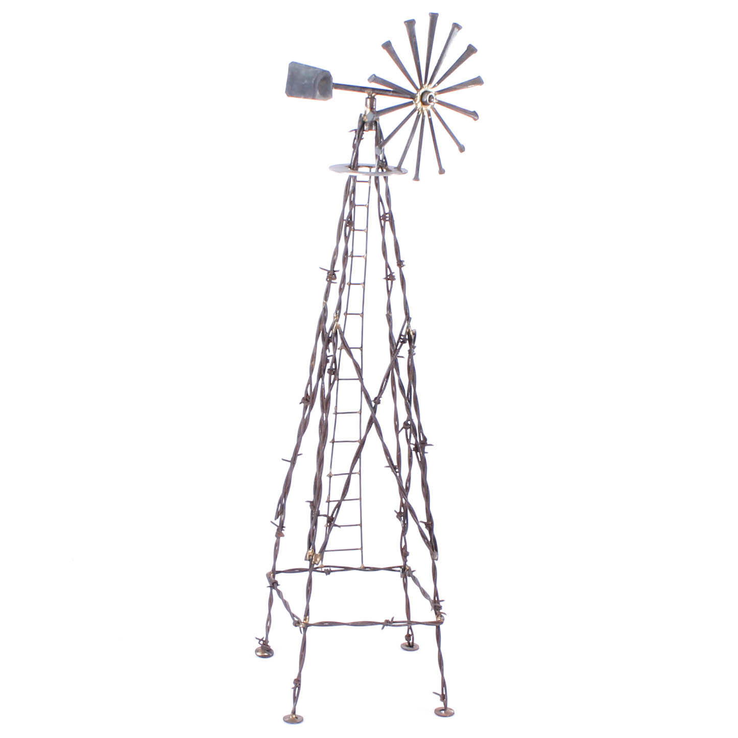 Barbed Wire Windmill Sculpture