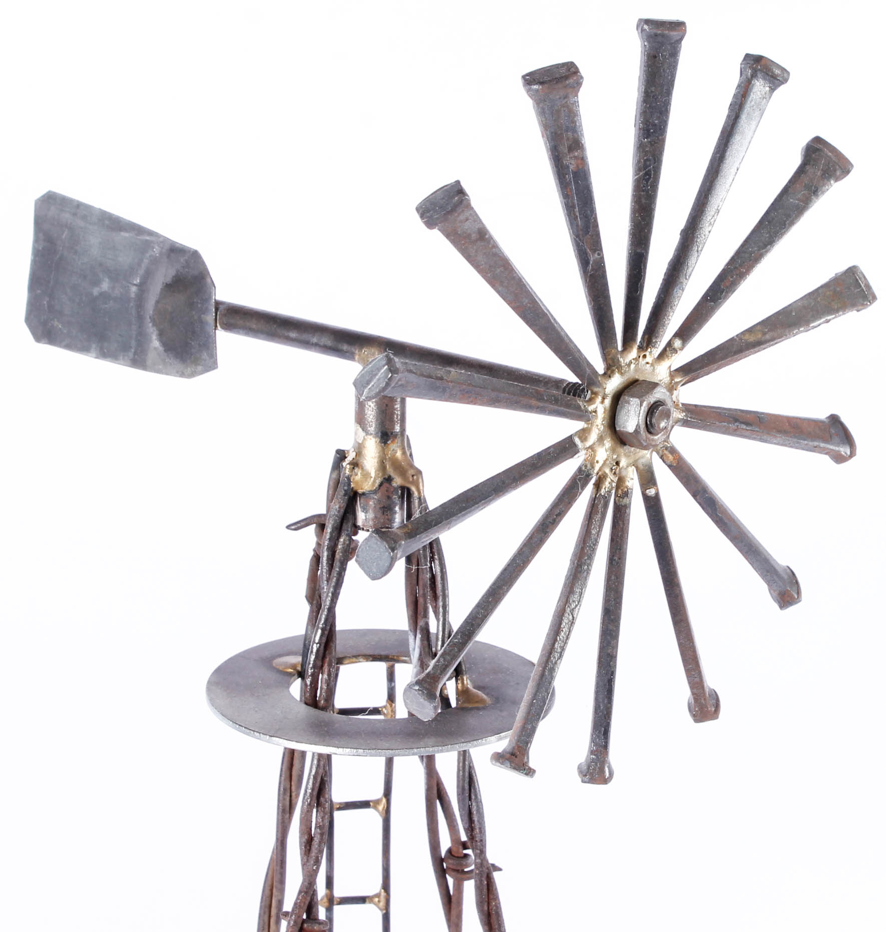 Barbed Wire Windmill Sculpture