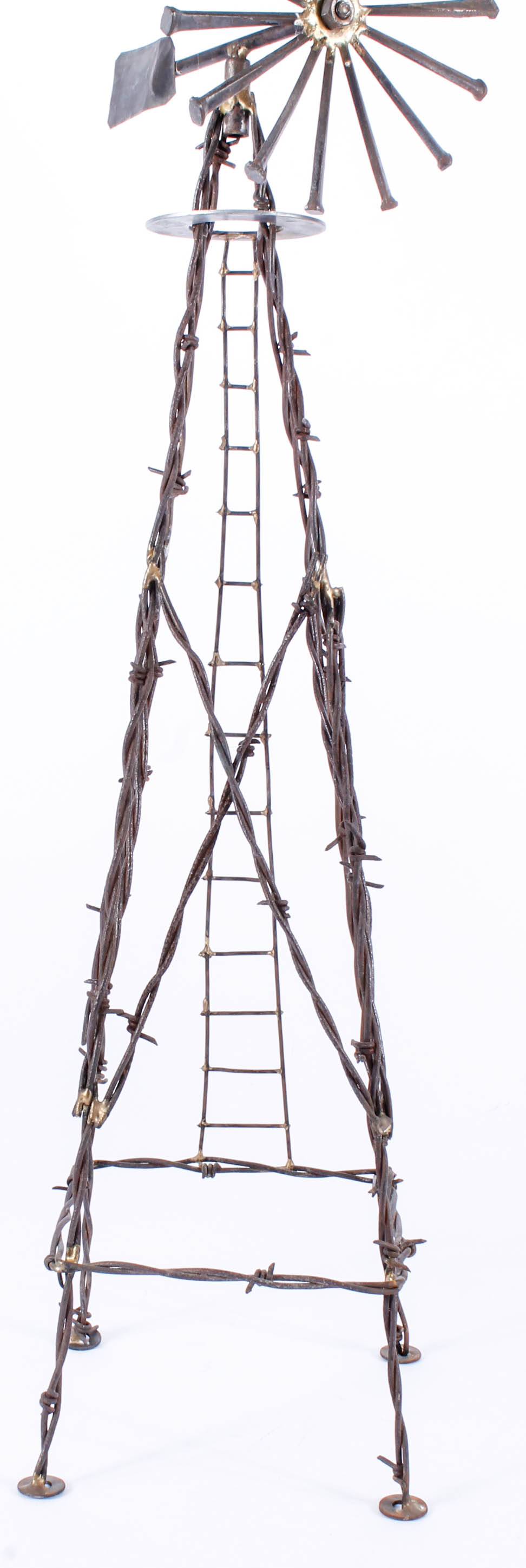 Barbed Wire Windmill Sculpture