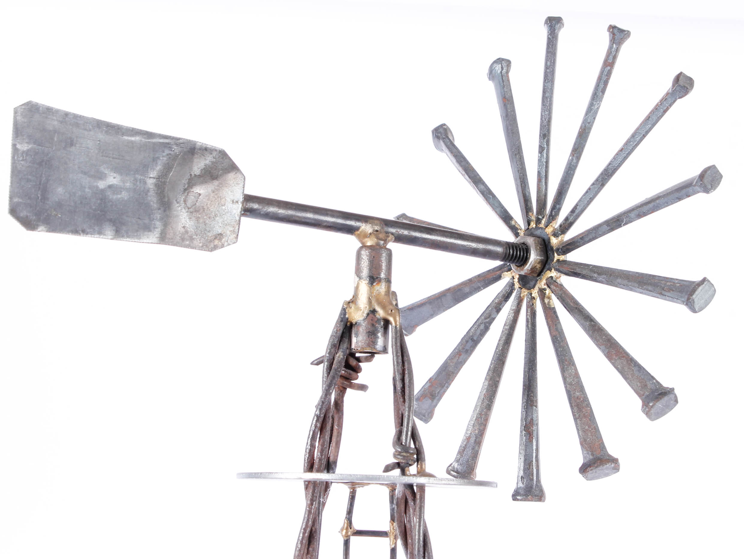 Barbed Wire Windmill Sculpture