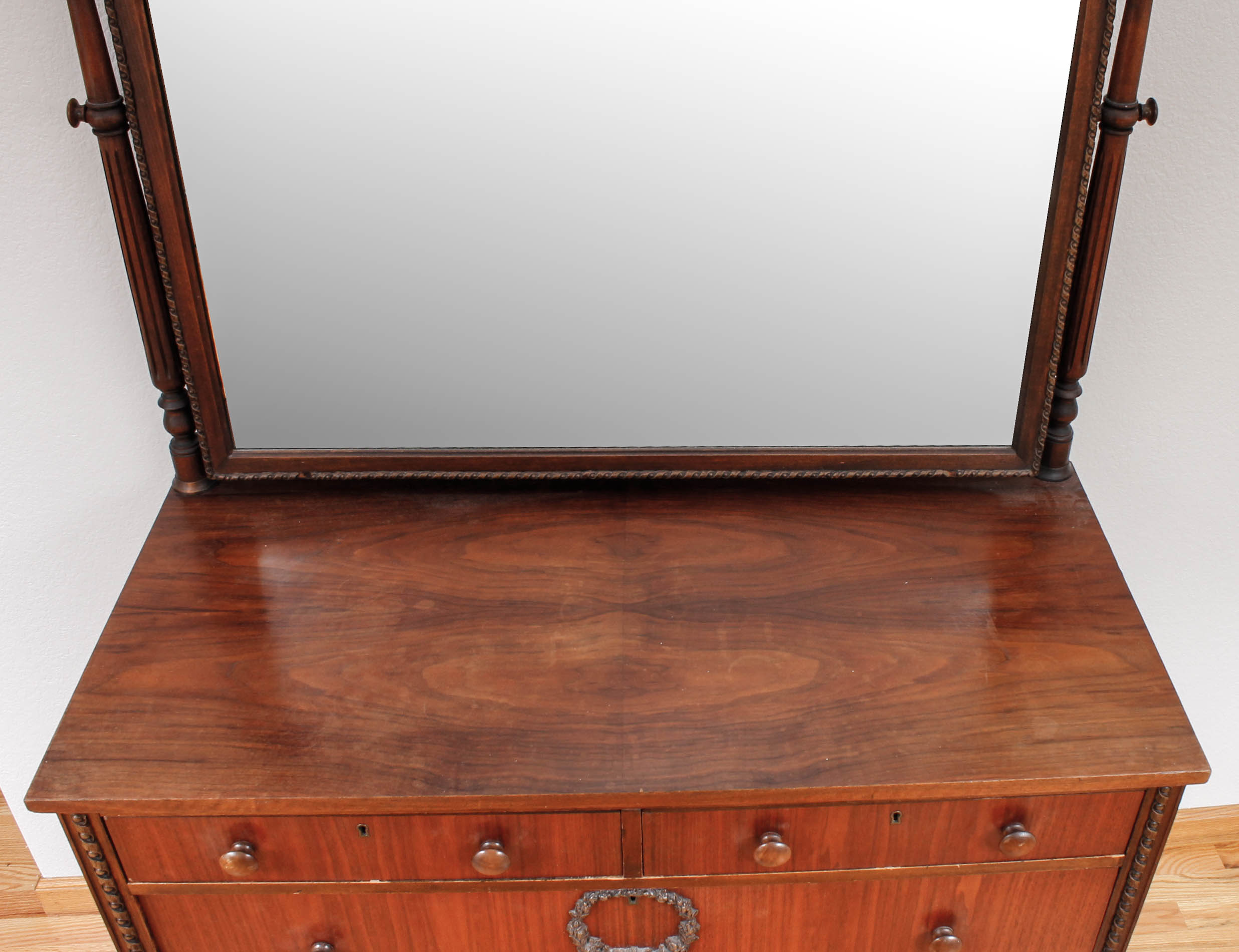 Vintage Mahogany Dresser with Mirror