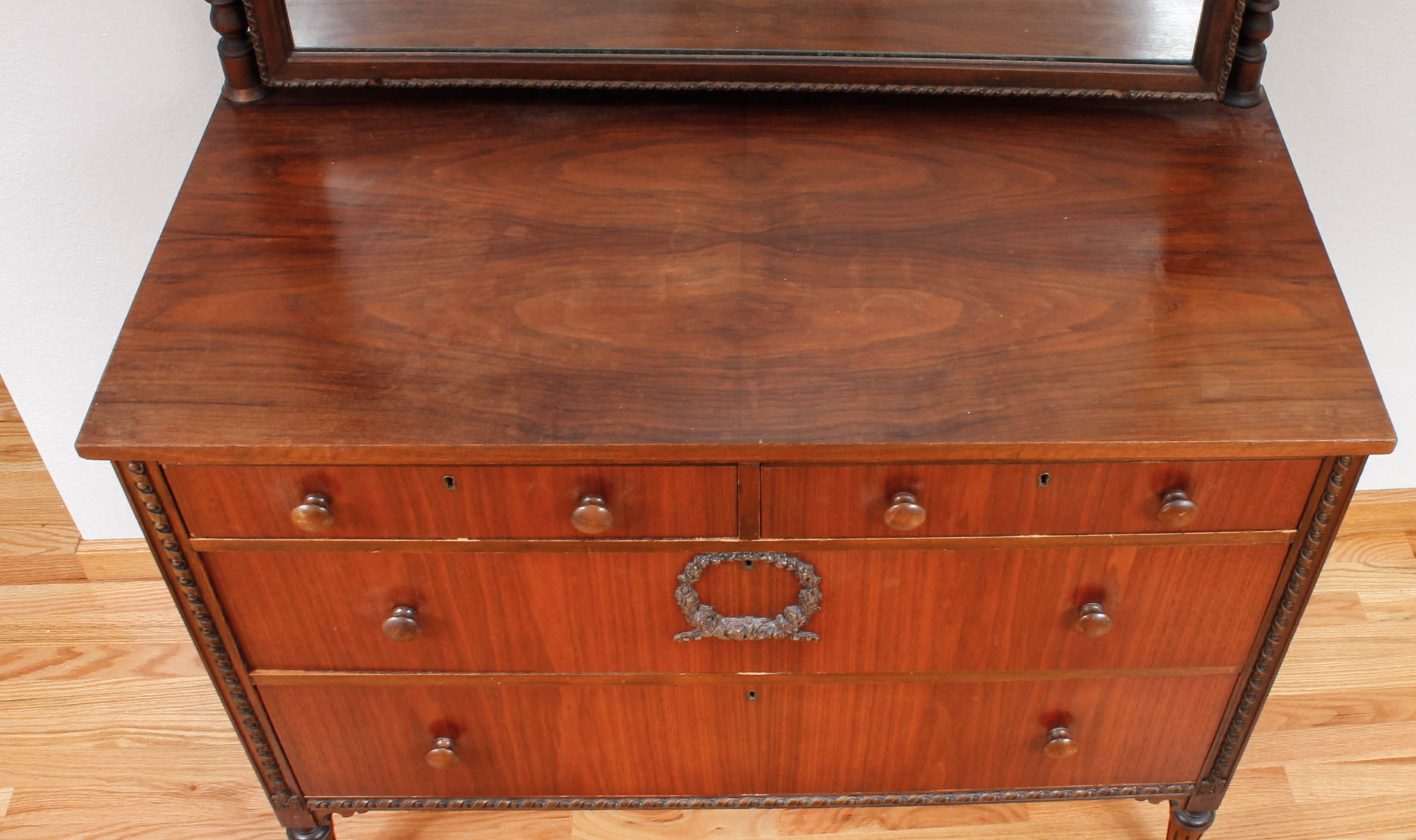 Vintage Mahogany Dresser with Mirror