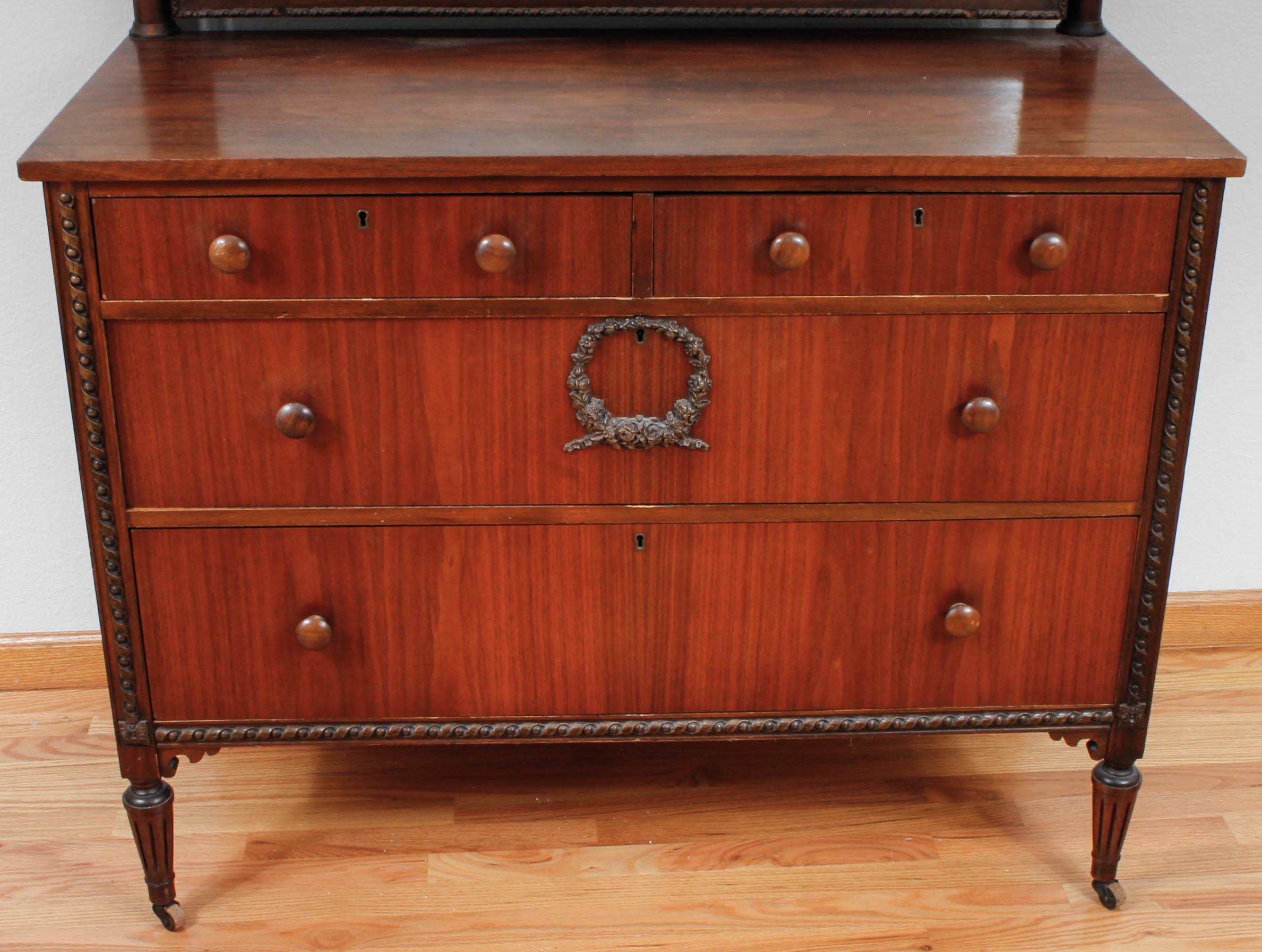 Vintage Mahogany Dresser with Mirror