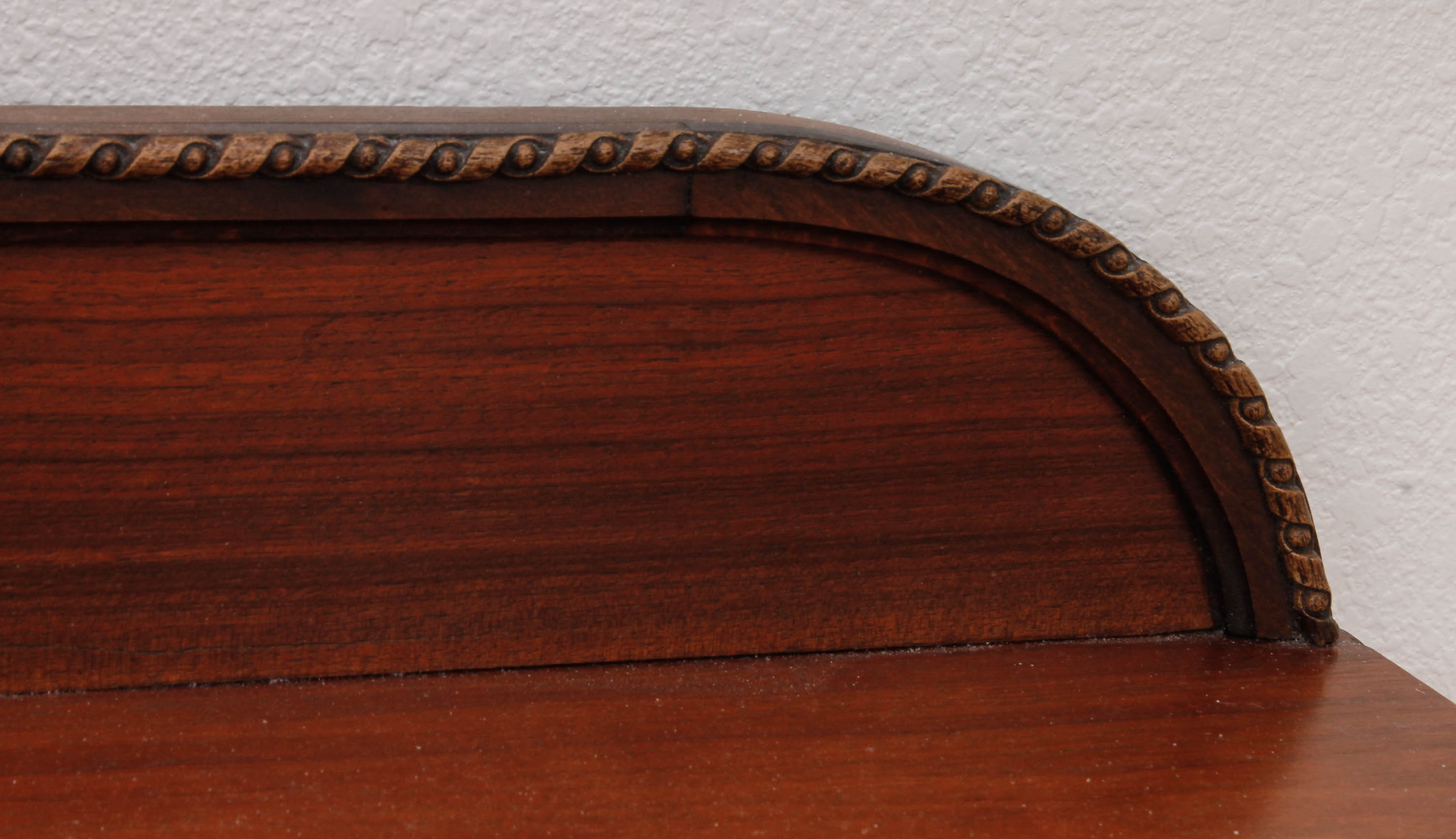 Vintage Wooden Dresser Cabinet with Decorative Wall Panel