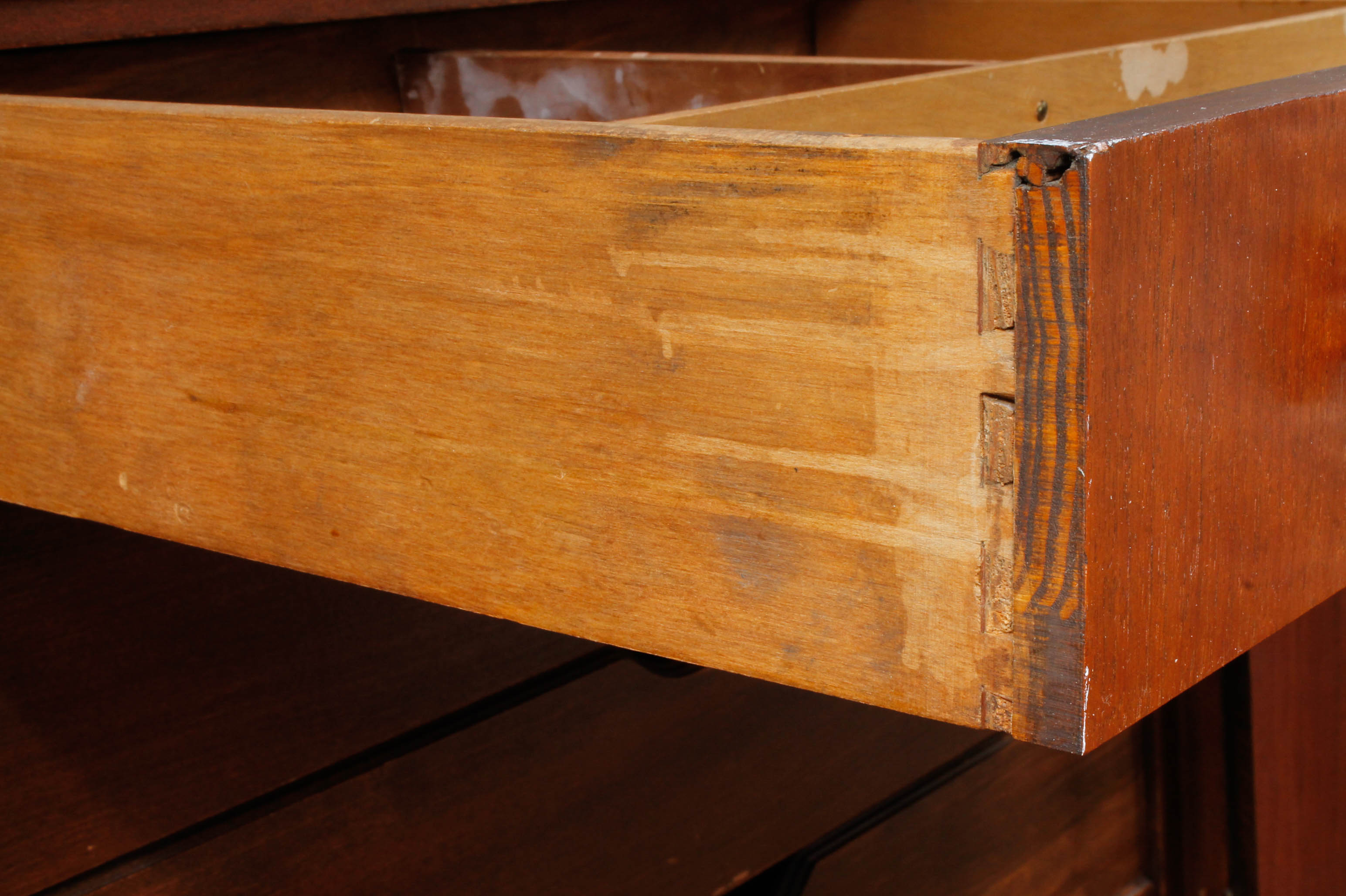 Vintage Wooden Dresser Cabinet with Decorative Wall Panel