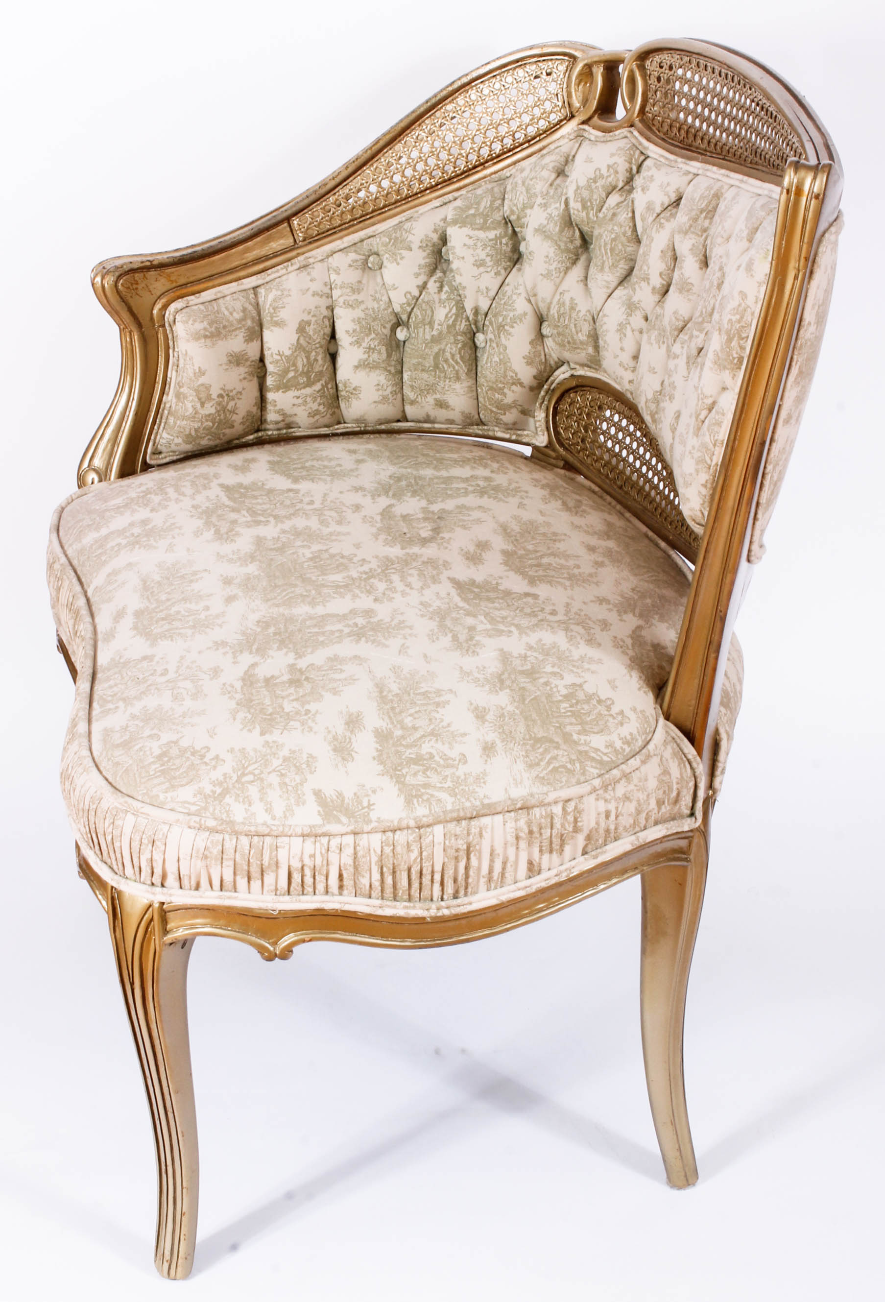 Pair of Vintage Upholstered Side Chairs