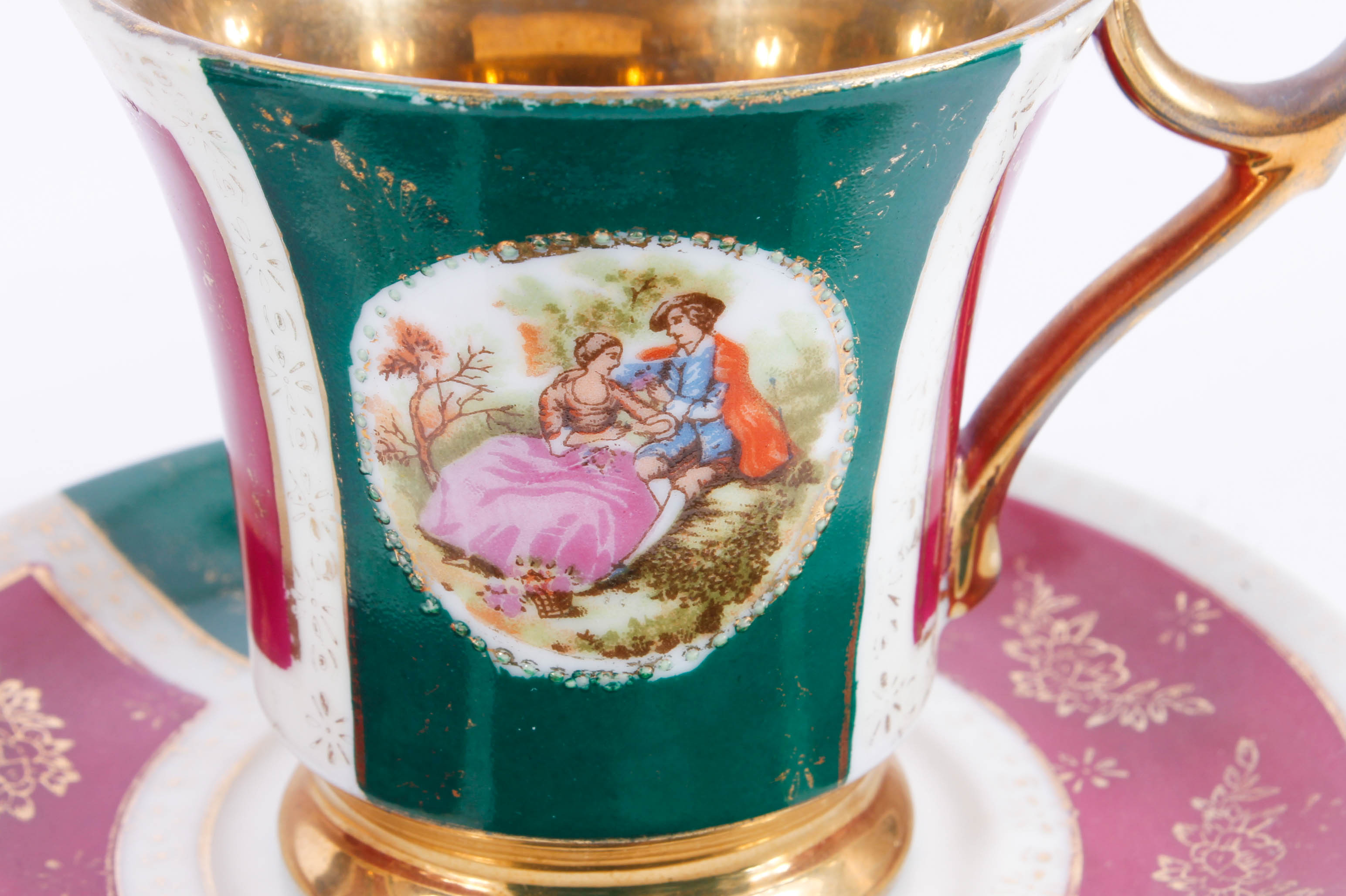 Vintage Hand Painted Cup and Saucer Sets