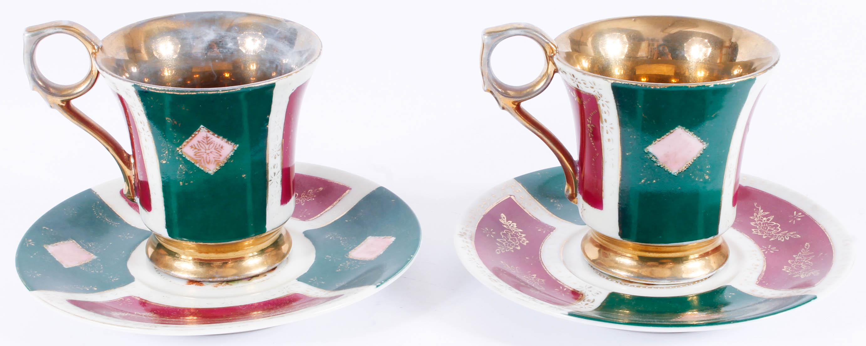 Vintage Hand Painted Cup and Saucer Sets