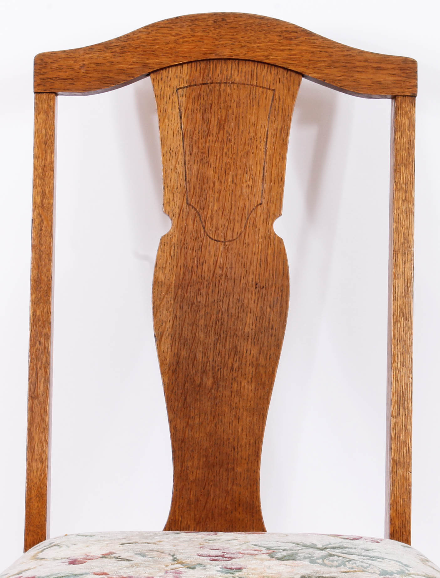 Vintage Oak Pedestal Table with Chairs