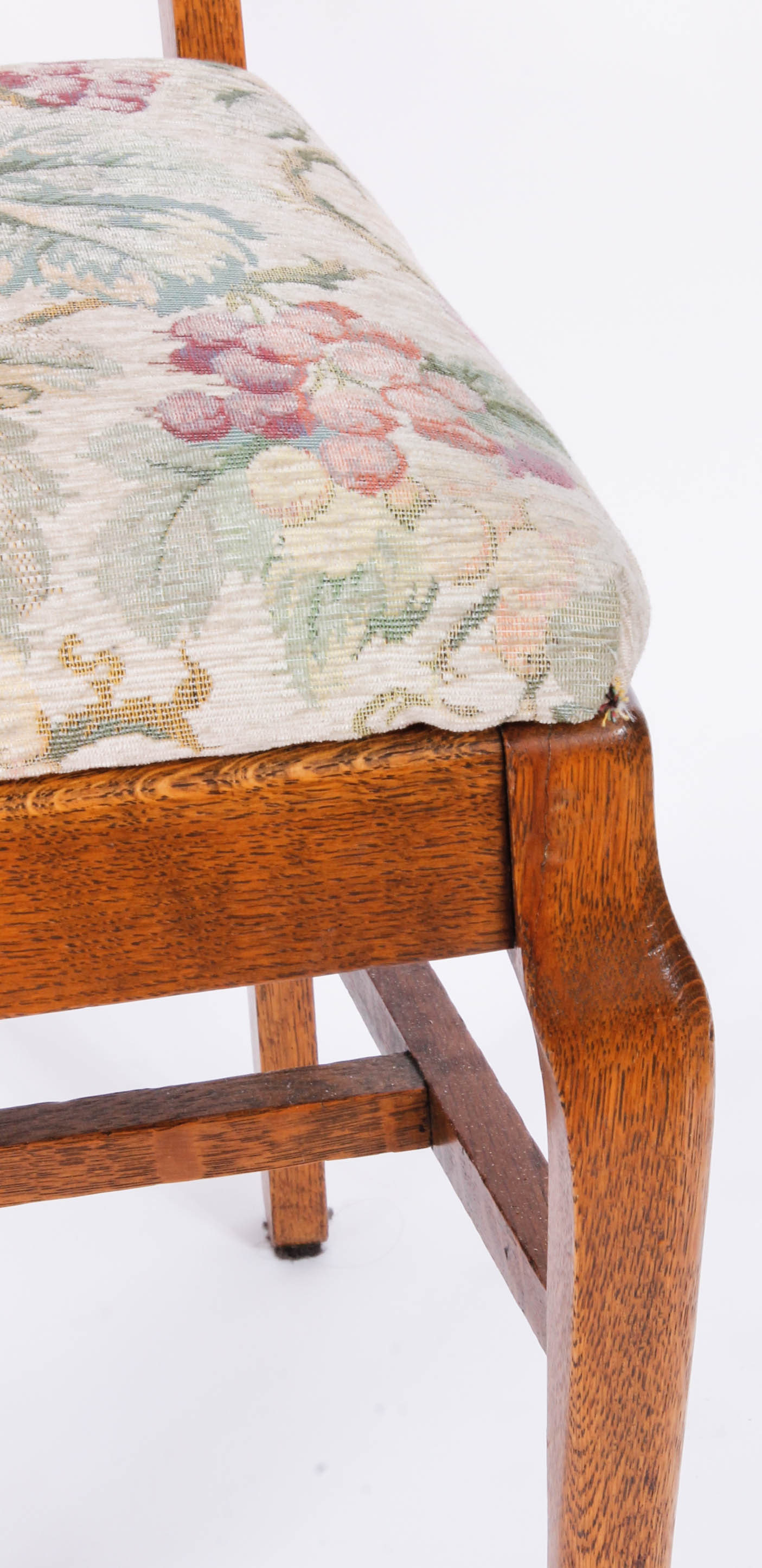 Vintage Oak Pedestal Table with Chairs