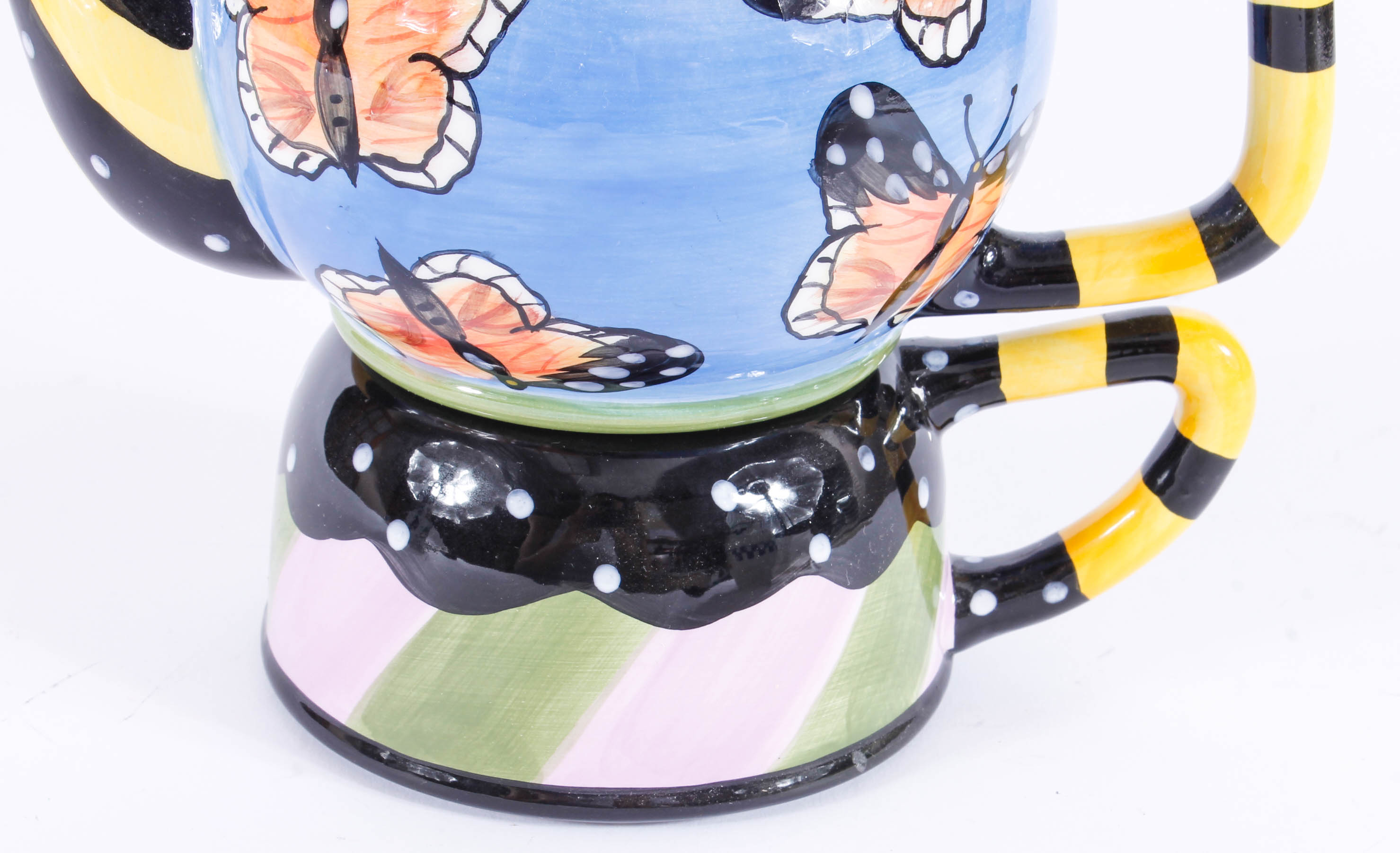 Stackable Teapot and Cup Sets Including Milson & Louis