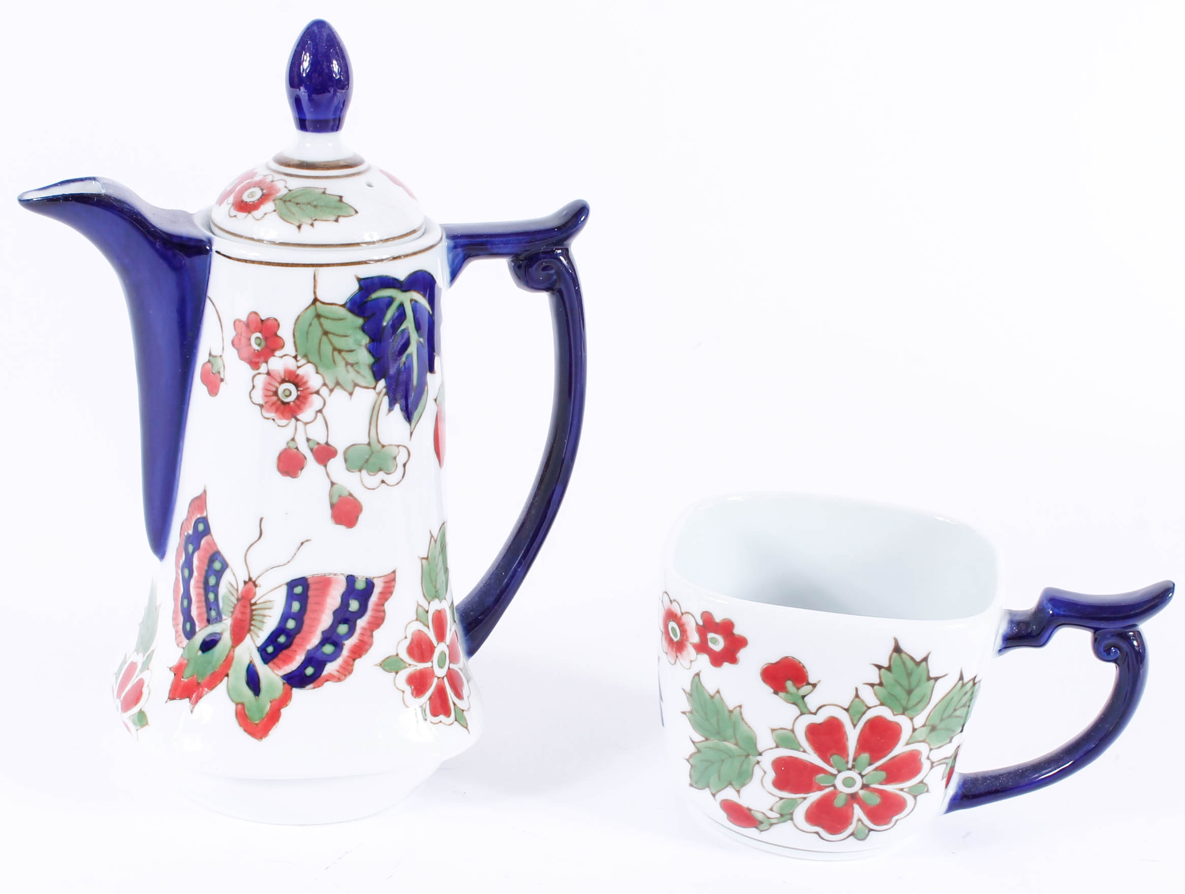 Stackable Teapot and Cup Sets Including Milson & Louis