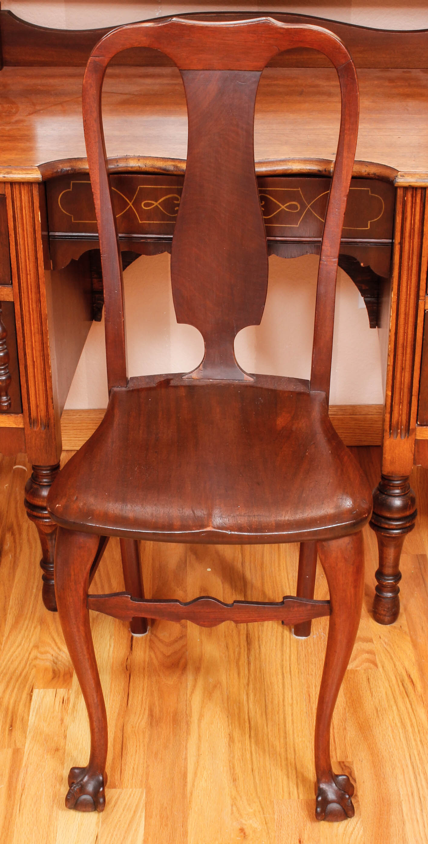 Vintage Vanity with Mirror and Chair