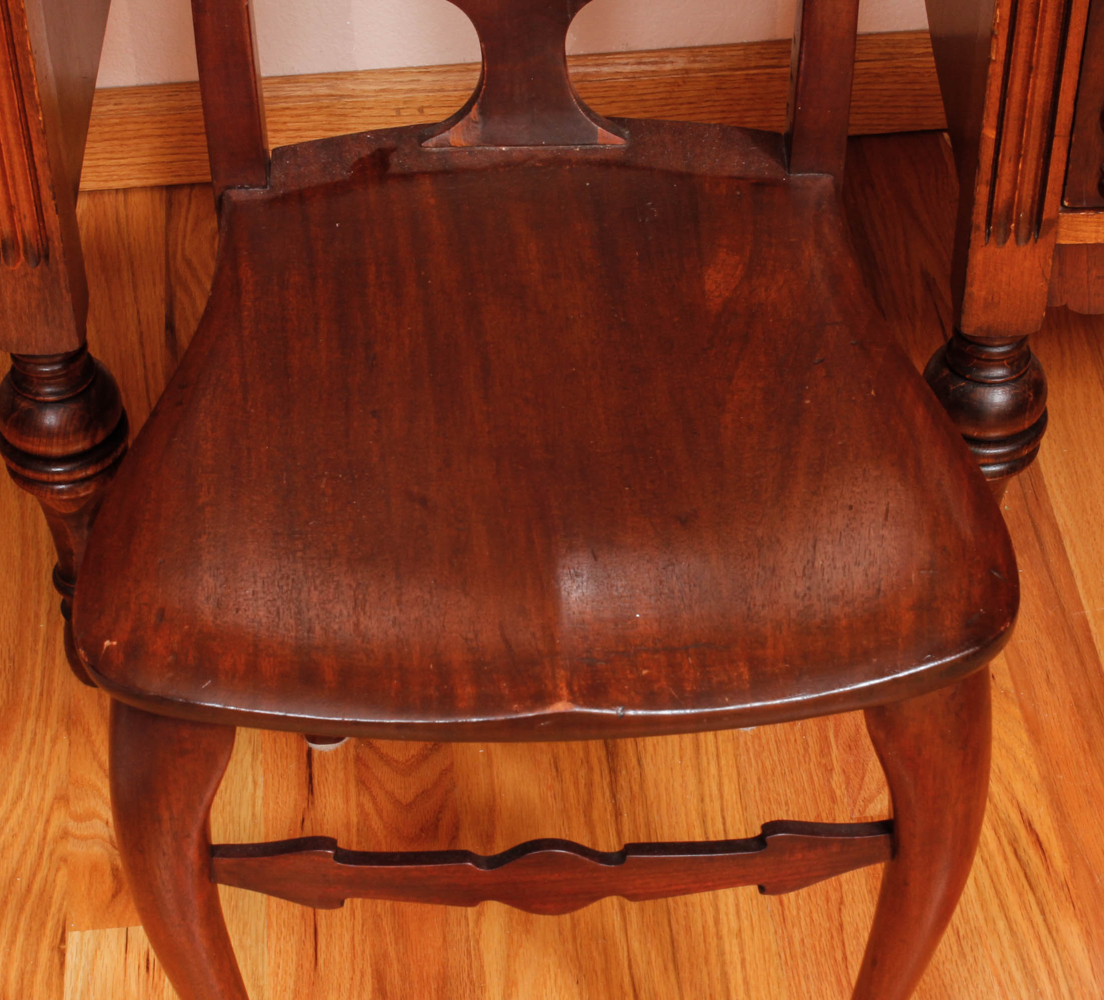 Vintage Vanity with Mirror and Chair
