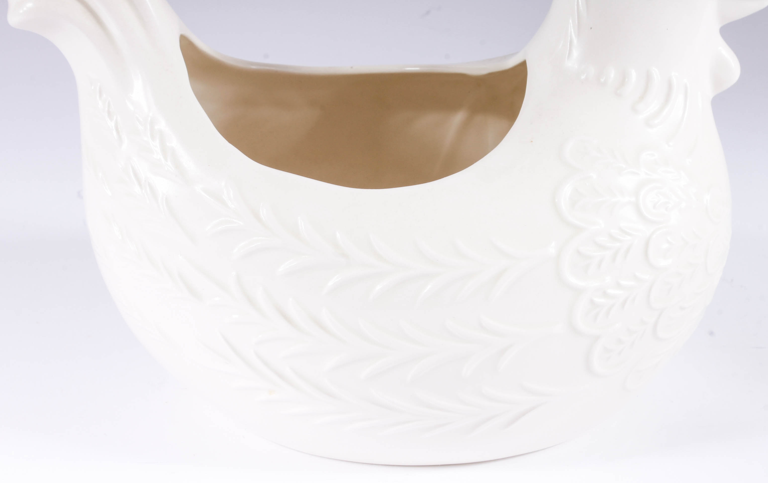 Vintage White Ceramic Bird Group