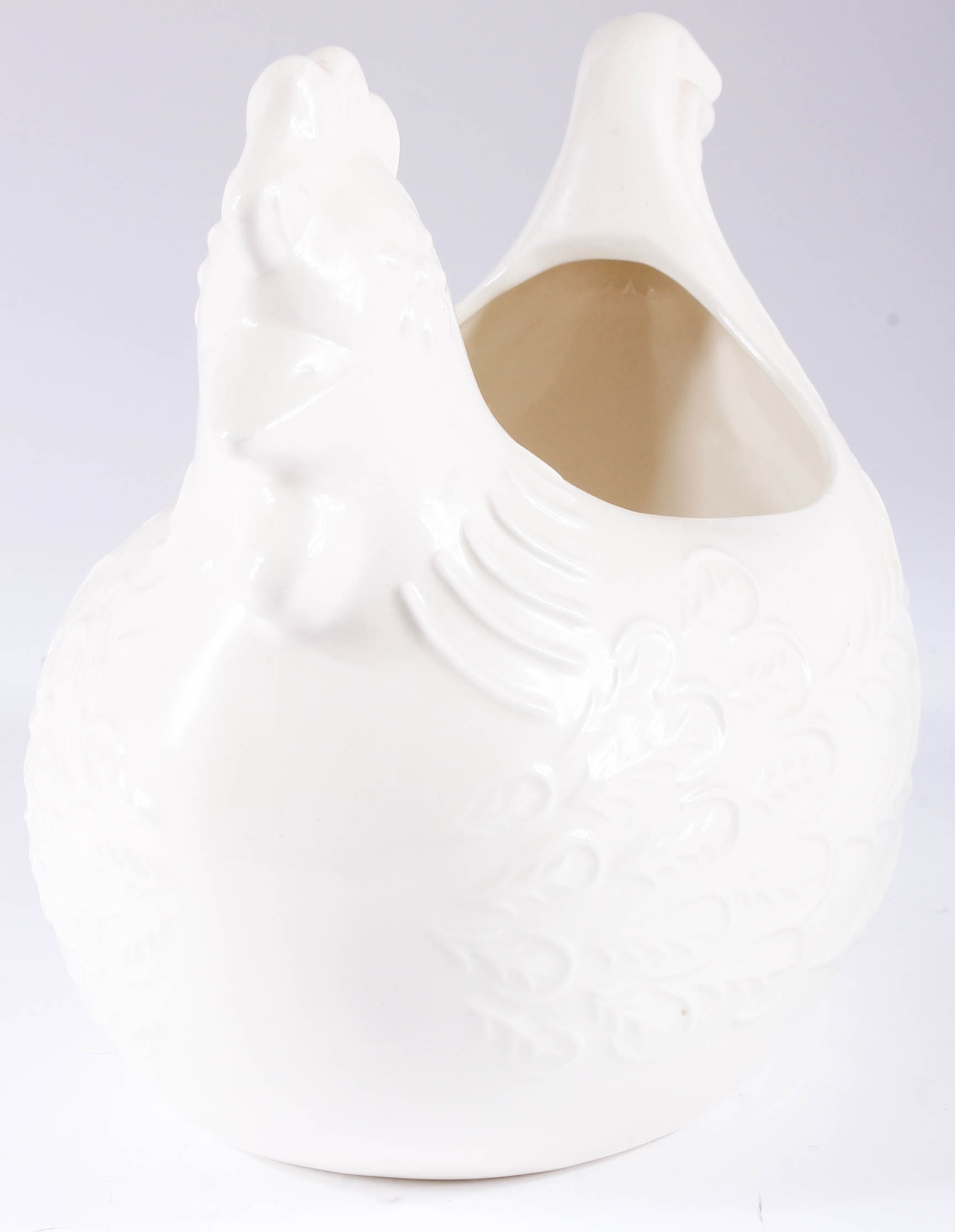 Vintage White Ceramic Bird Group