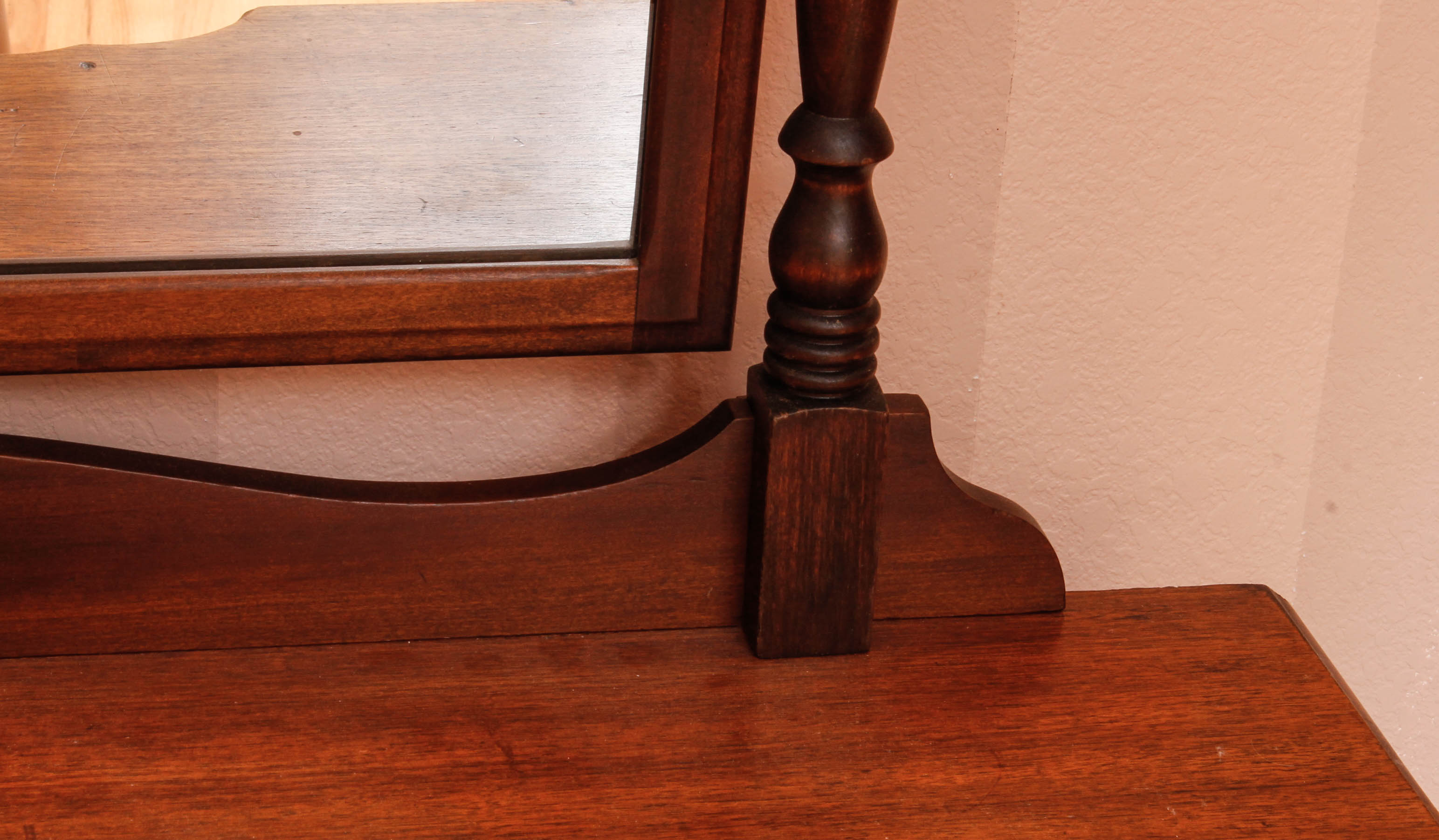 Vintage Vanity with Mirror and Chair