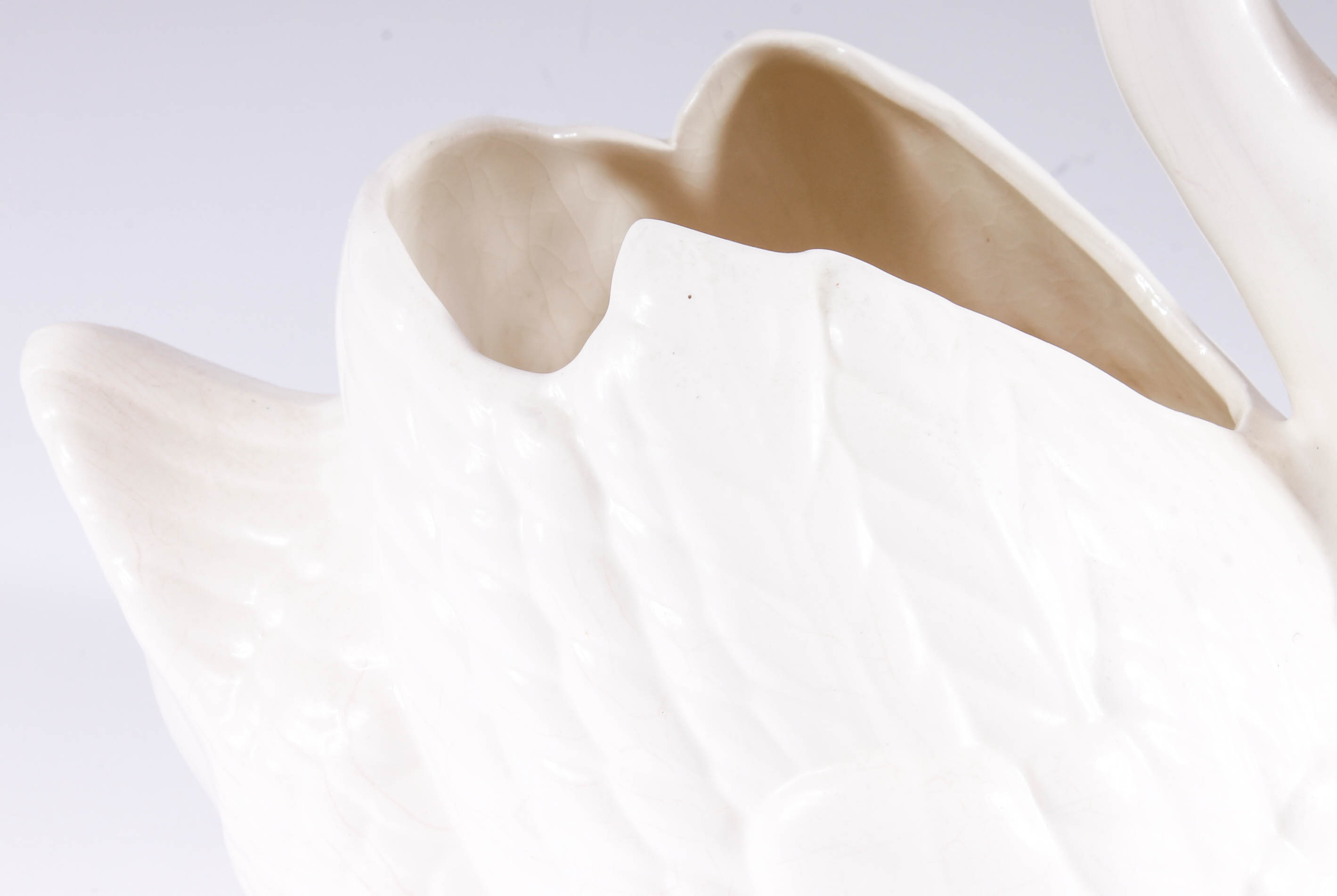 Vintage White Ceramic Bird Group