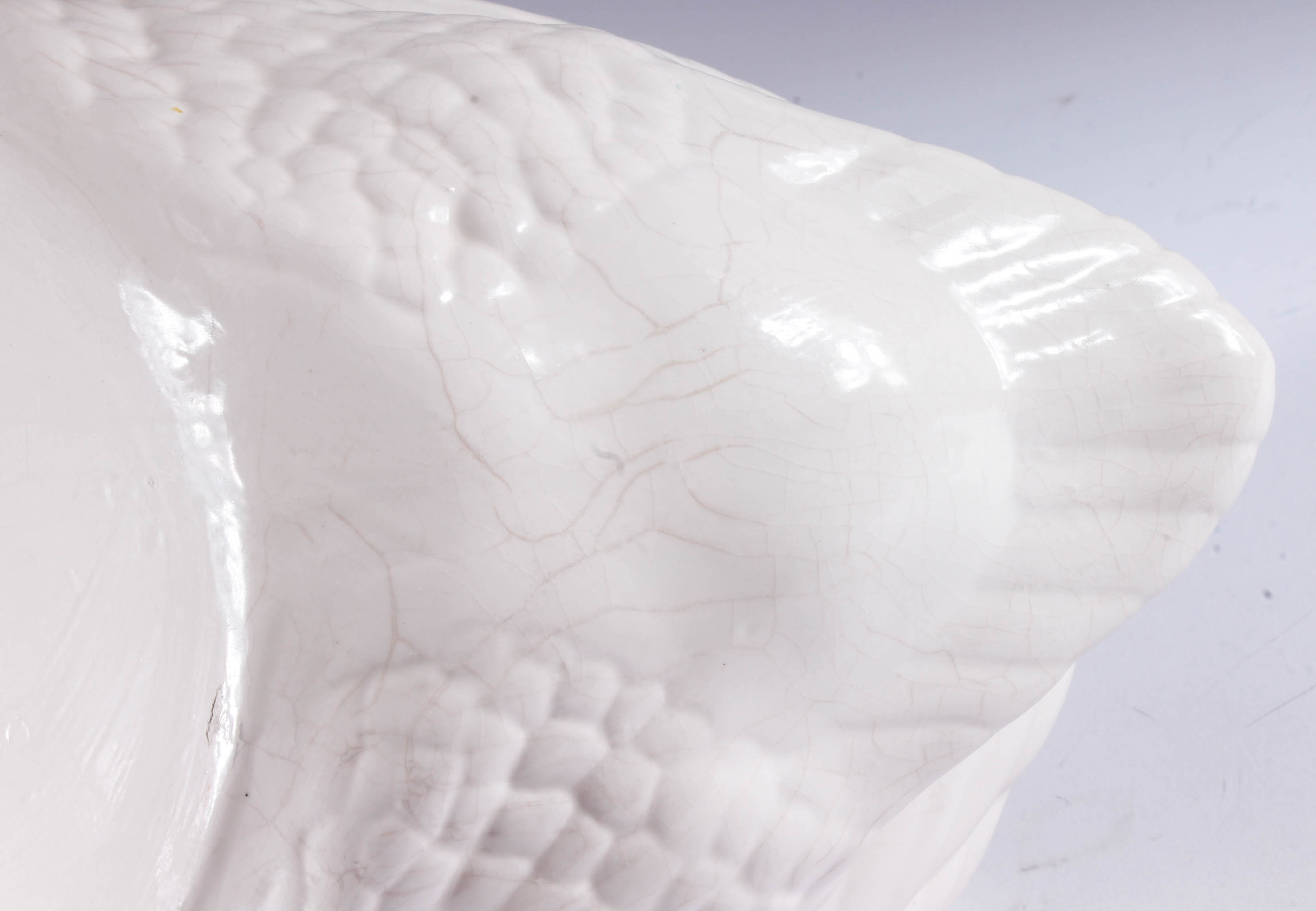 Vintage White Ceramic Bird Group