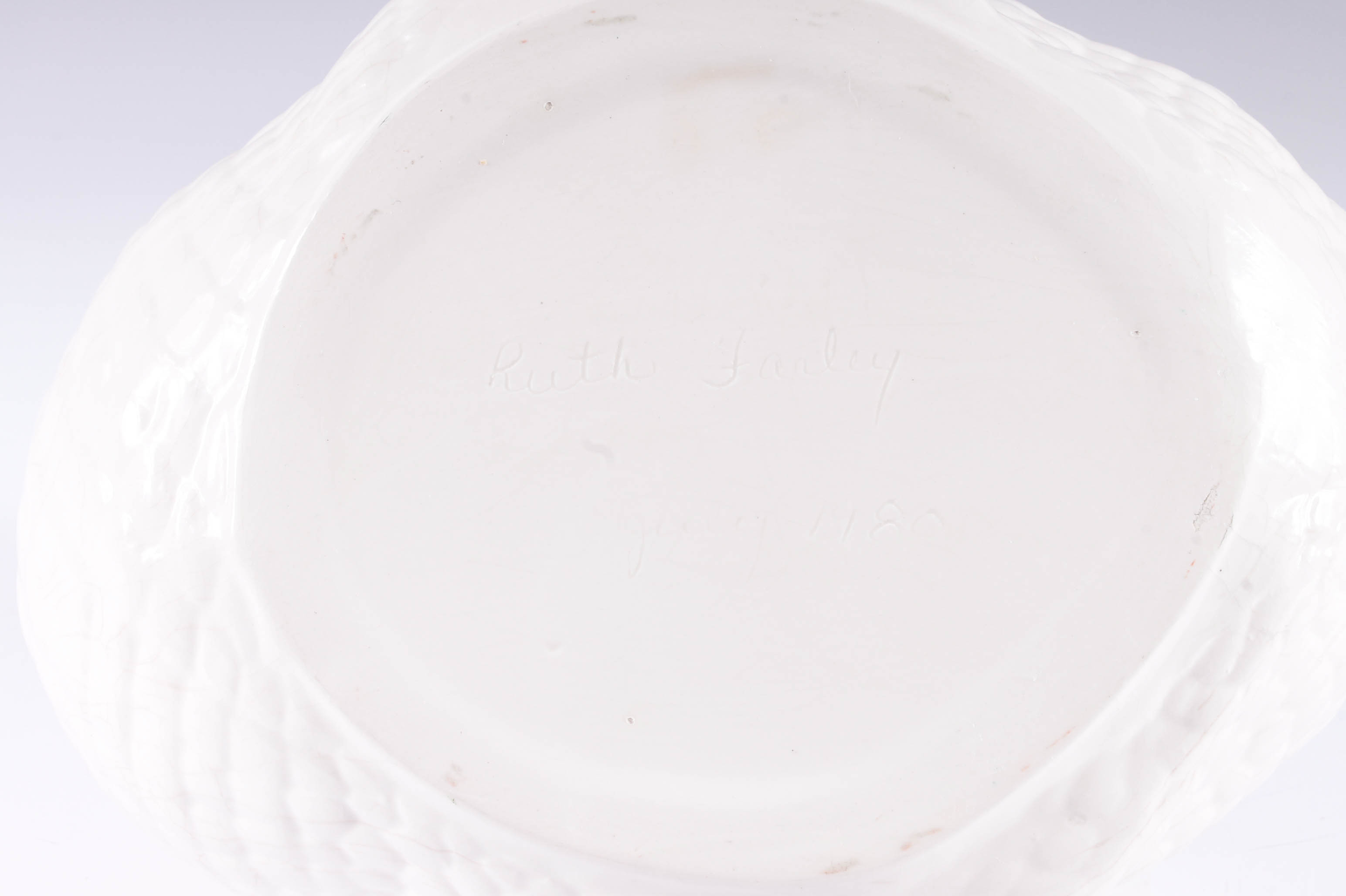 Vintage White Ceramic Bird Group