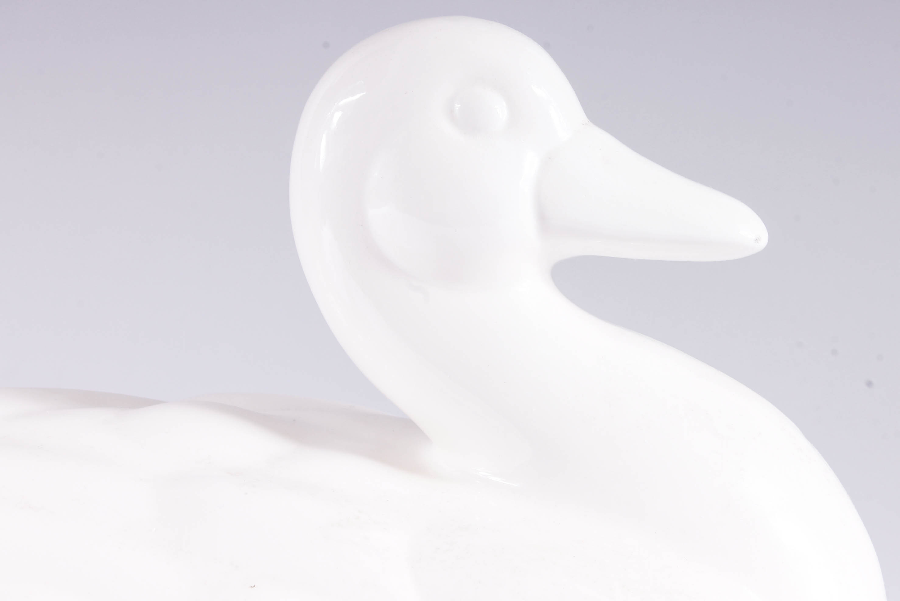Vintage White Ceramic Bird Group