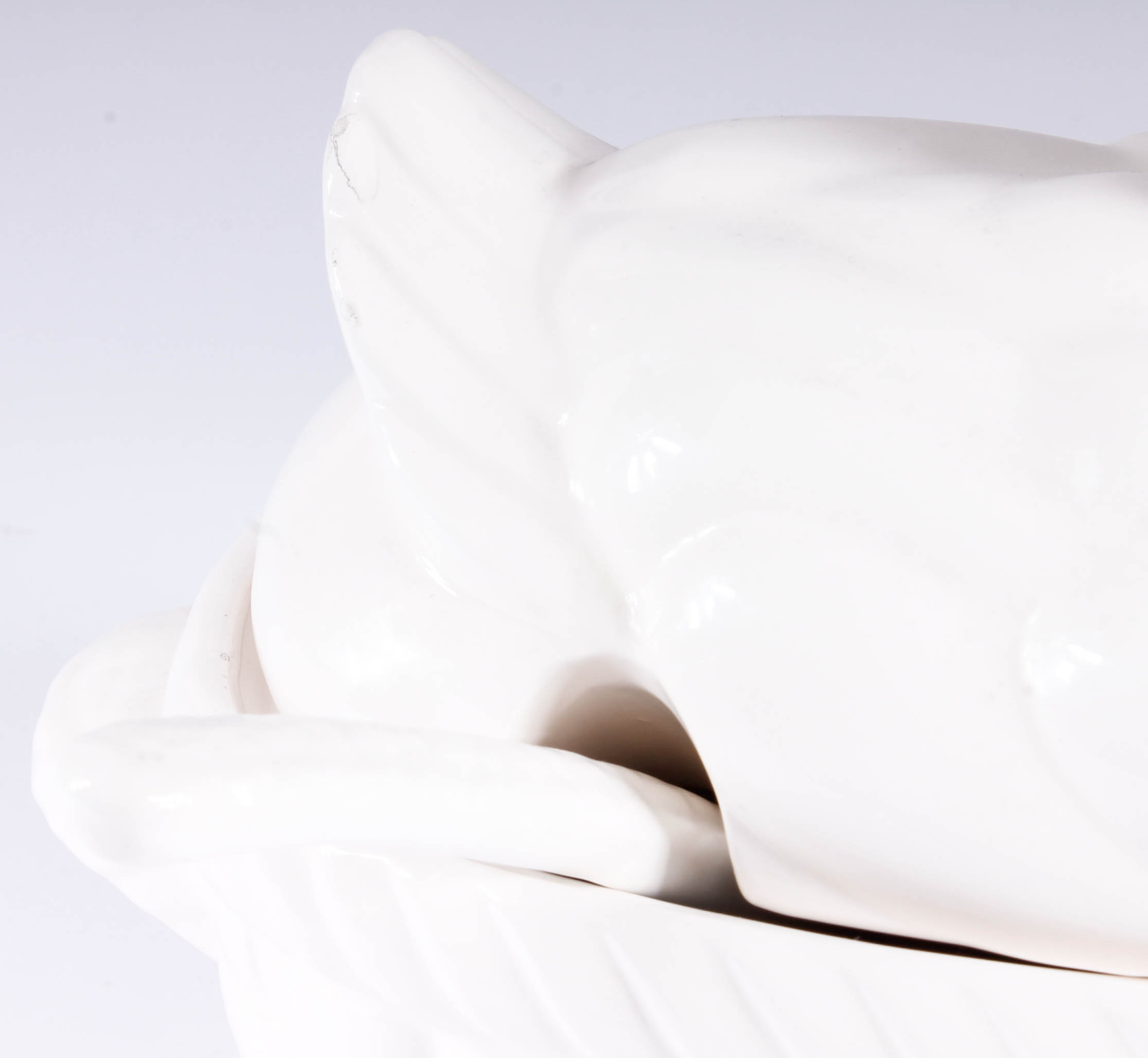 Vintage White Ceramic Bird Group