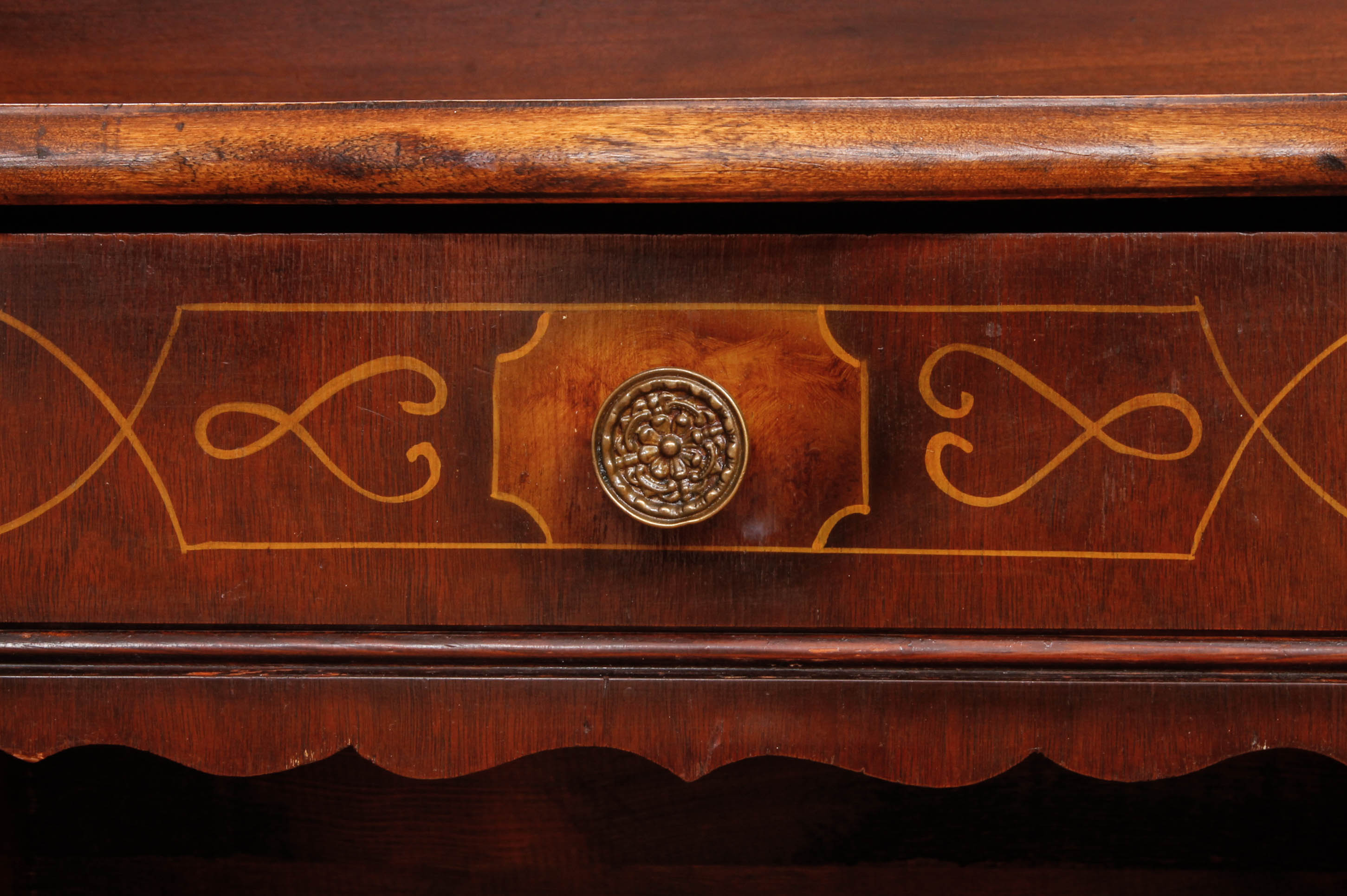Vintage Vanity with Mirror and Chair