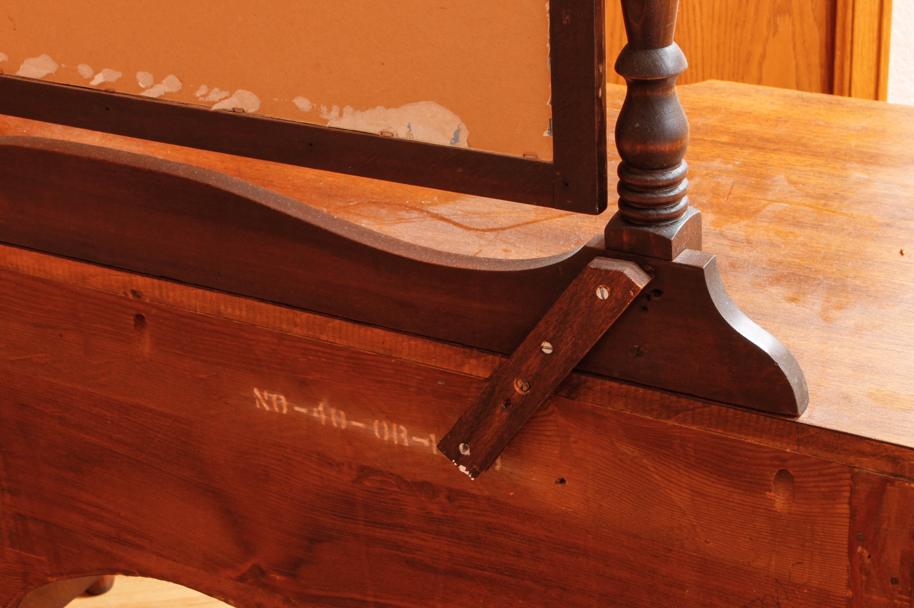 Vintage Vanity with Mirror and Chair