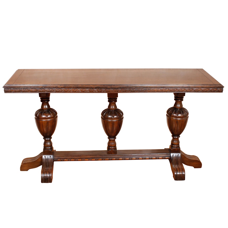 Walnut Console Table