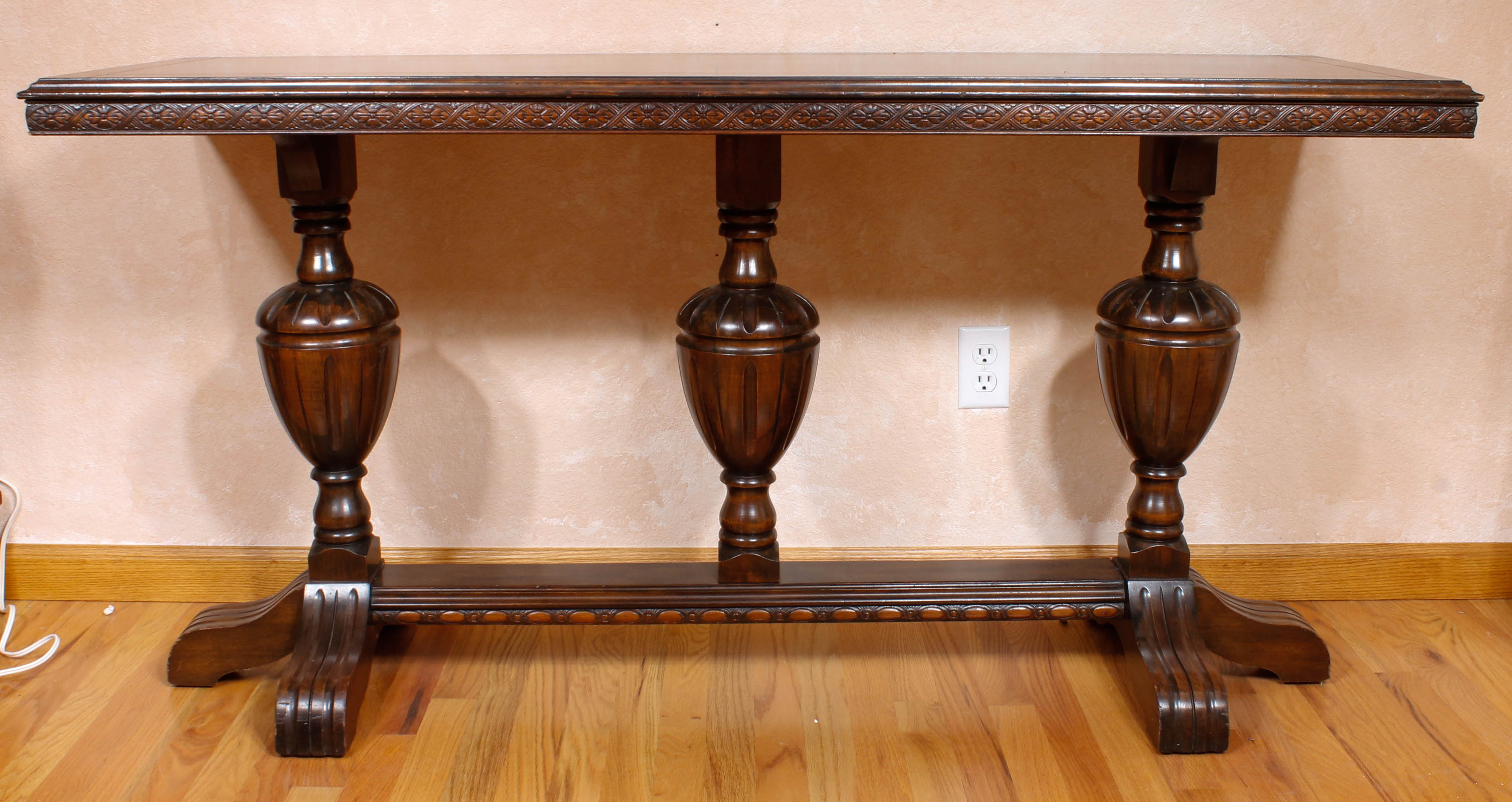 Walnut Console Table