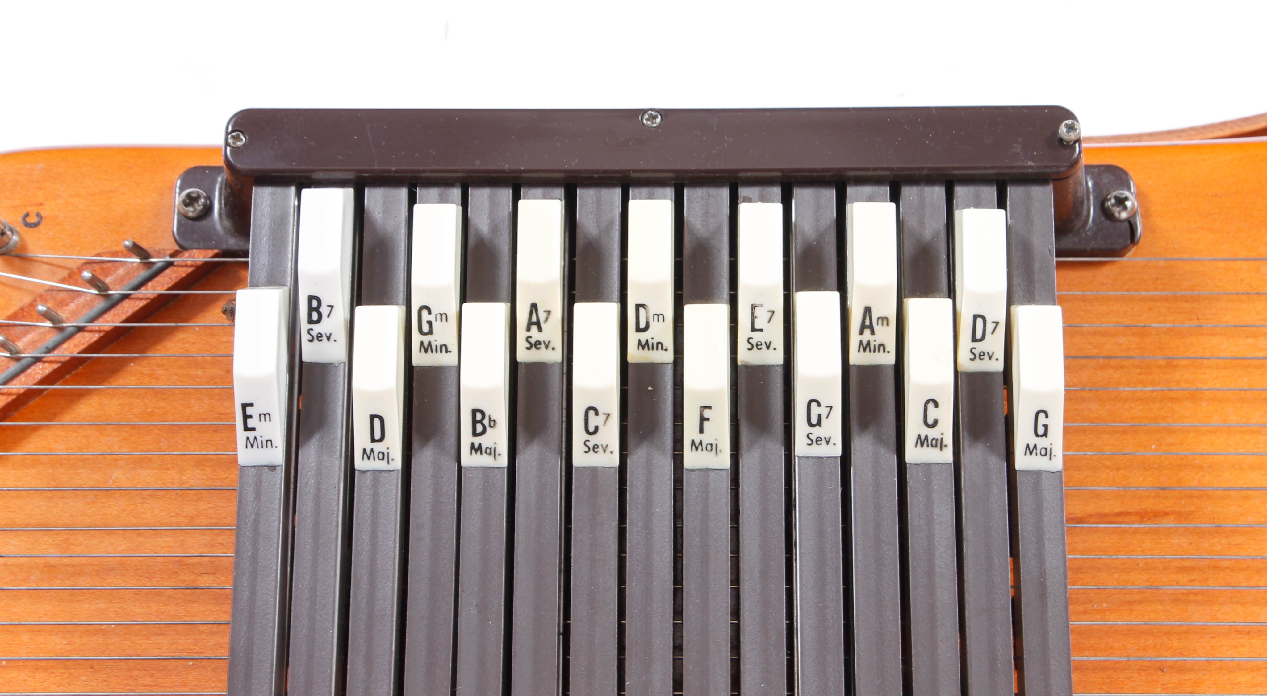 Vintage Oscar Schmidt "Guitaro" Autoharp, Case and Accessories