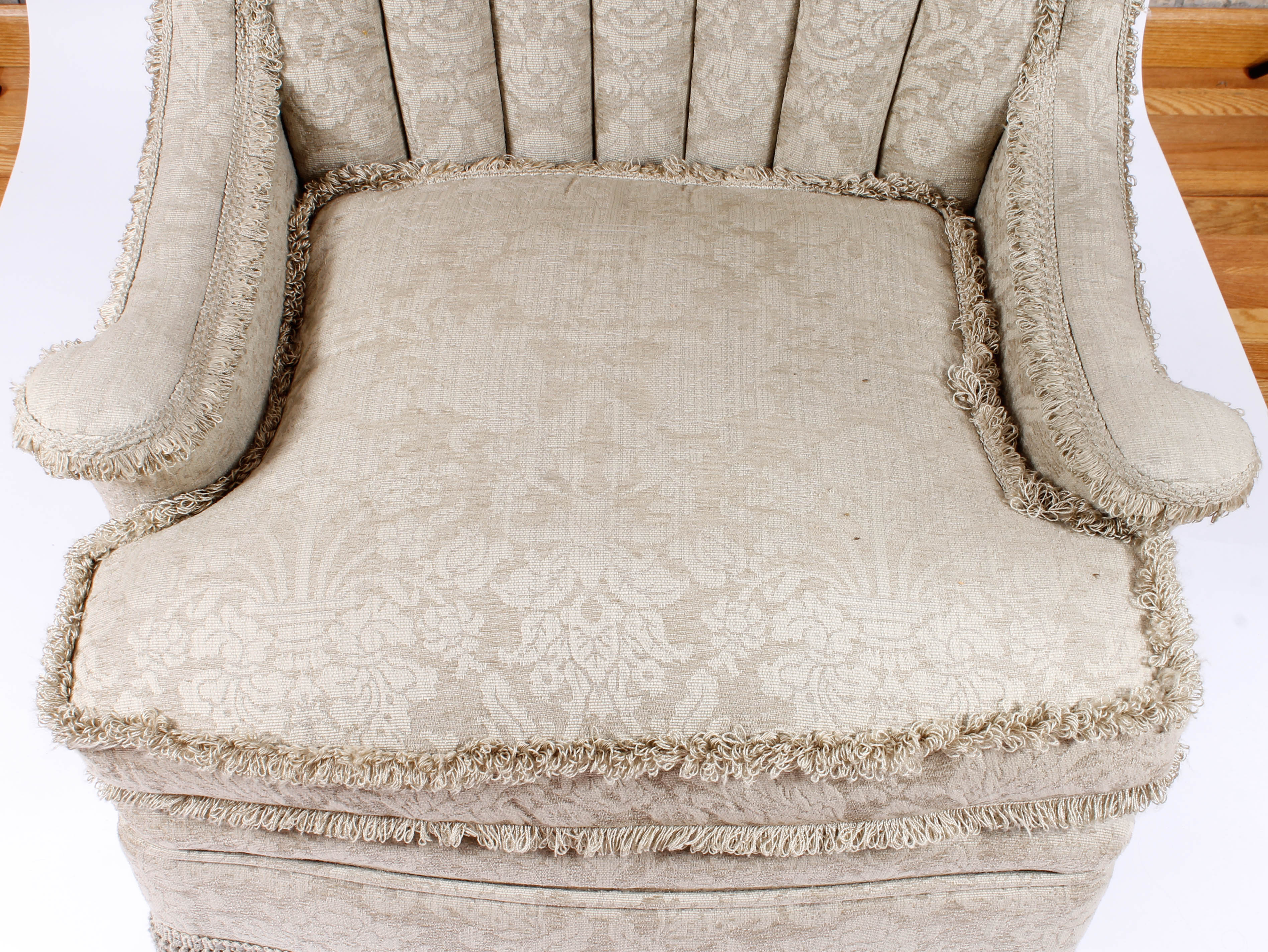 Matching Pair of Upholstered Armchairs