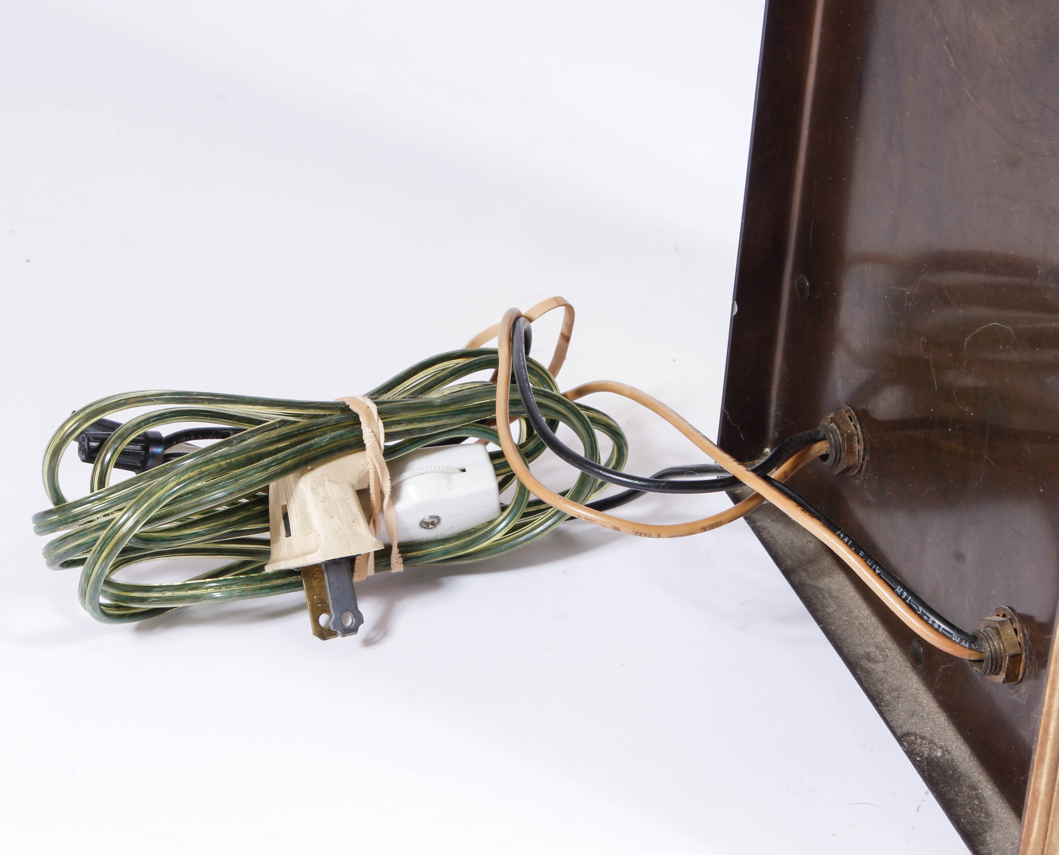 Vintage Brass Tone Lantern Wall Light