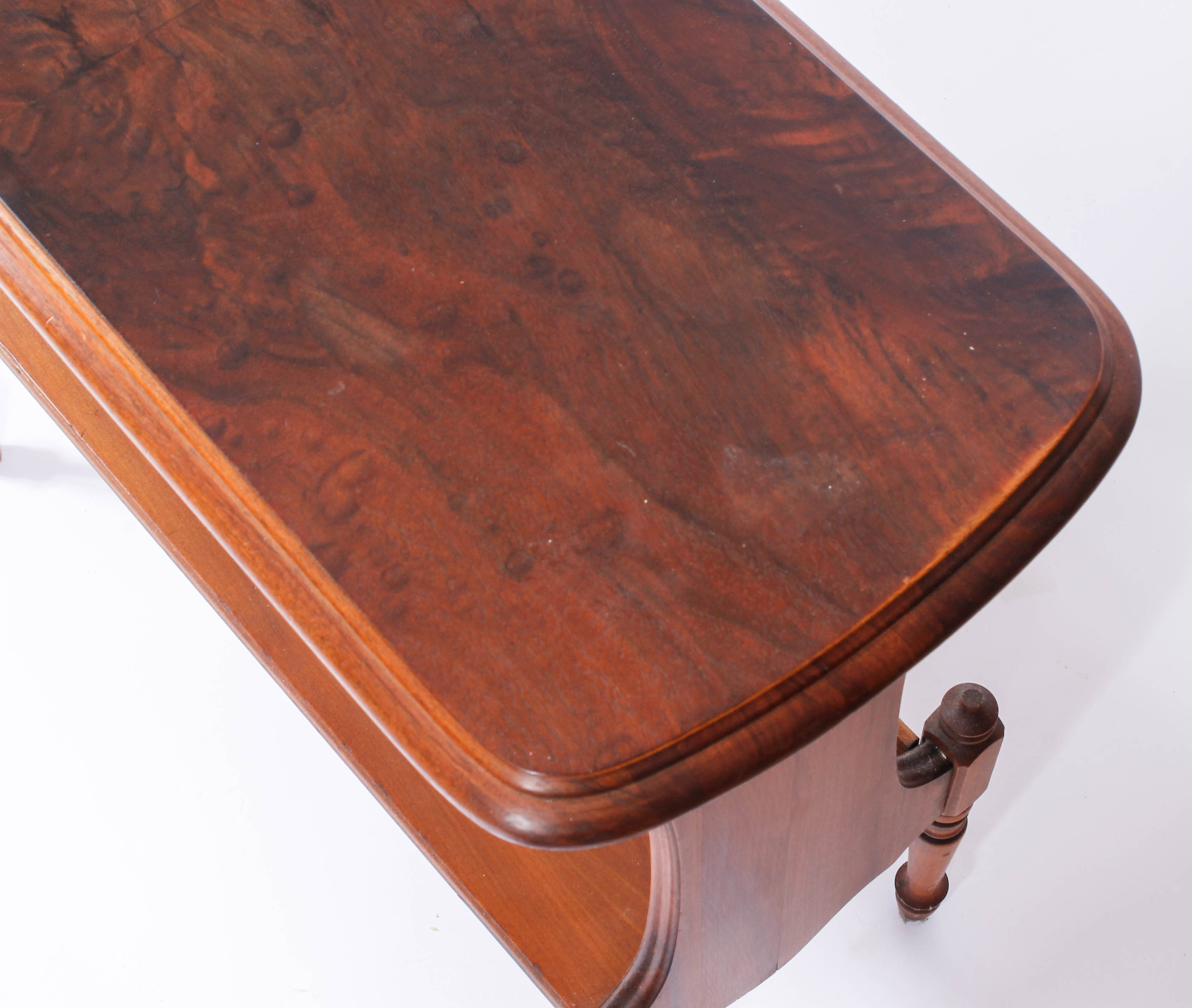 Vintage Wooden Side Table with Shelf