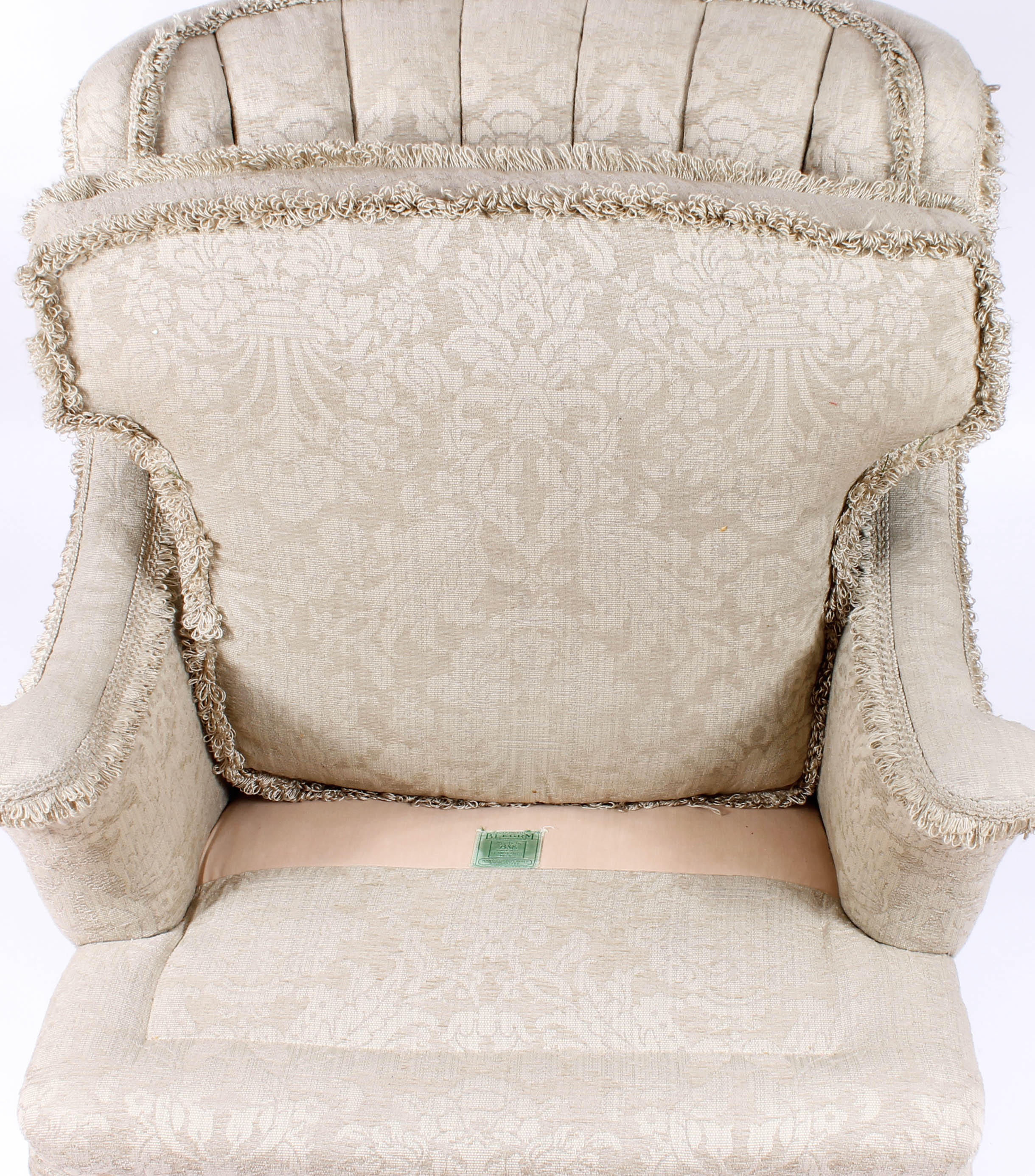 Matching Pair of Upholstered Armchairs